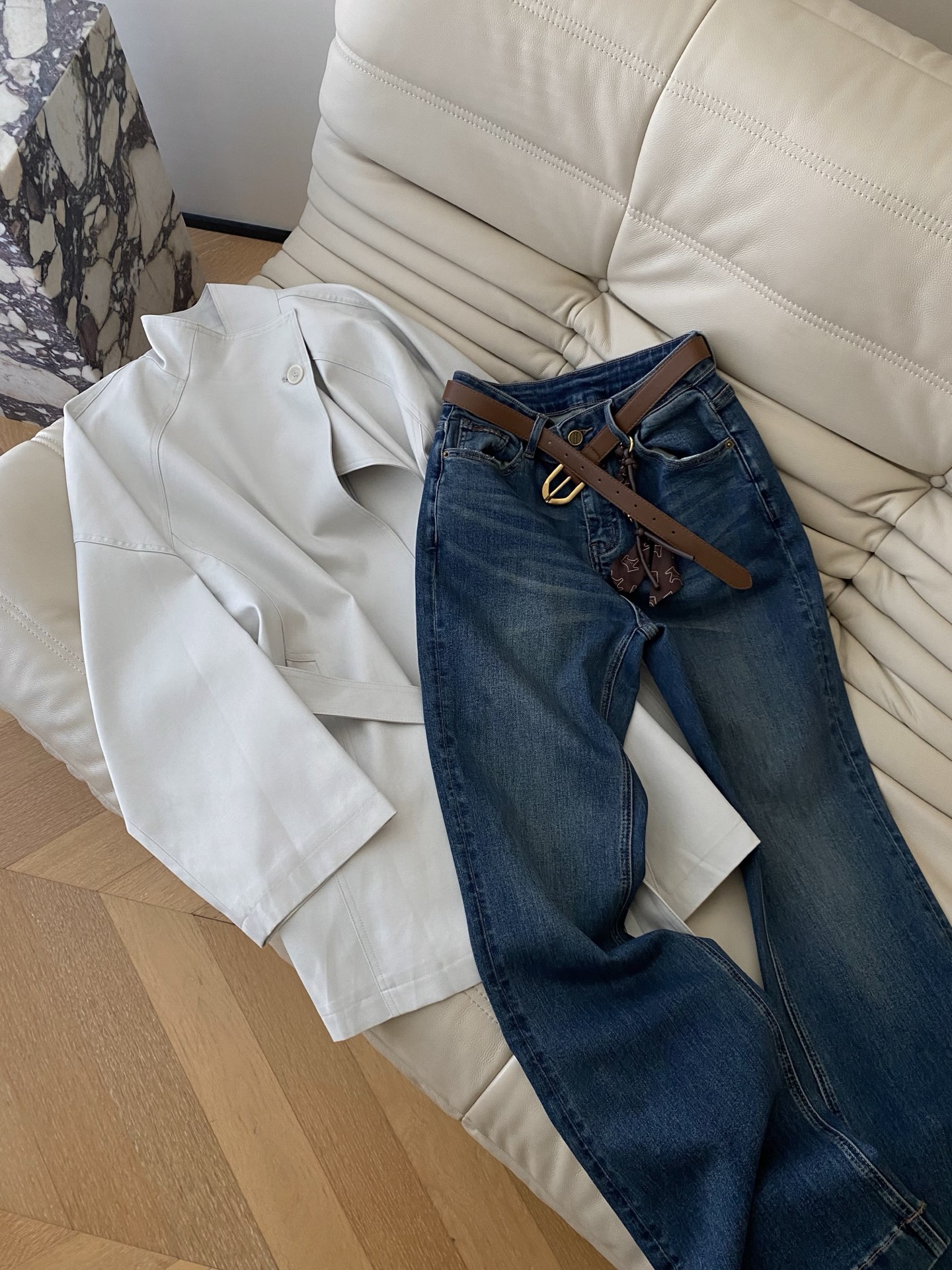 Elegant Stand Collar Trench Coat - Mid-Length, Lightweight & Stylish 2 i1755857857028 5121 0 0