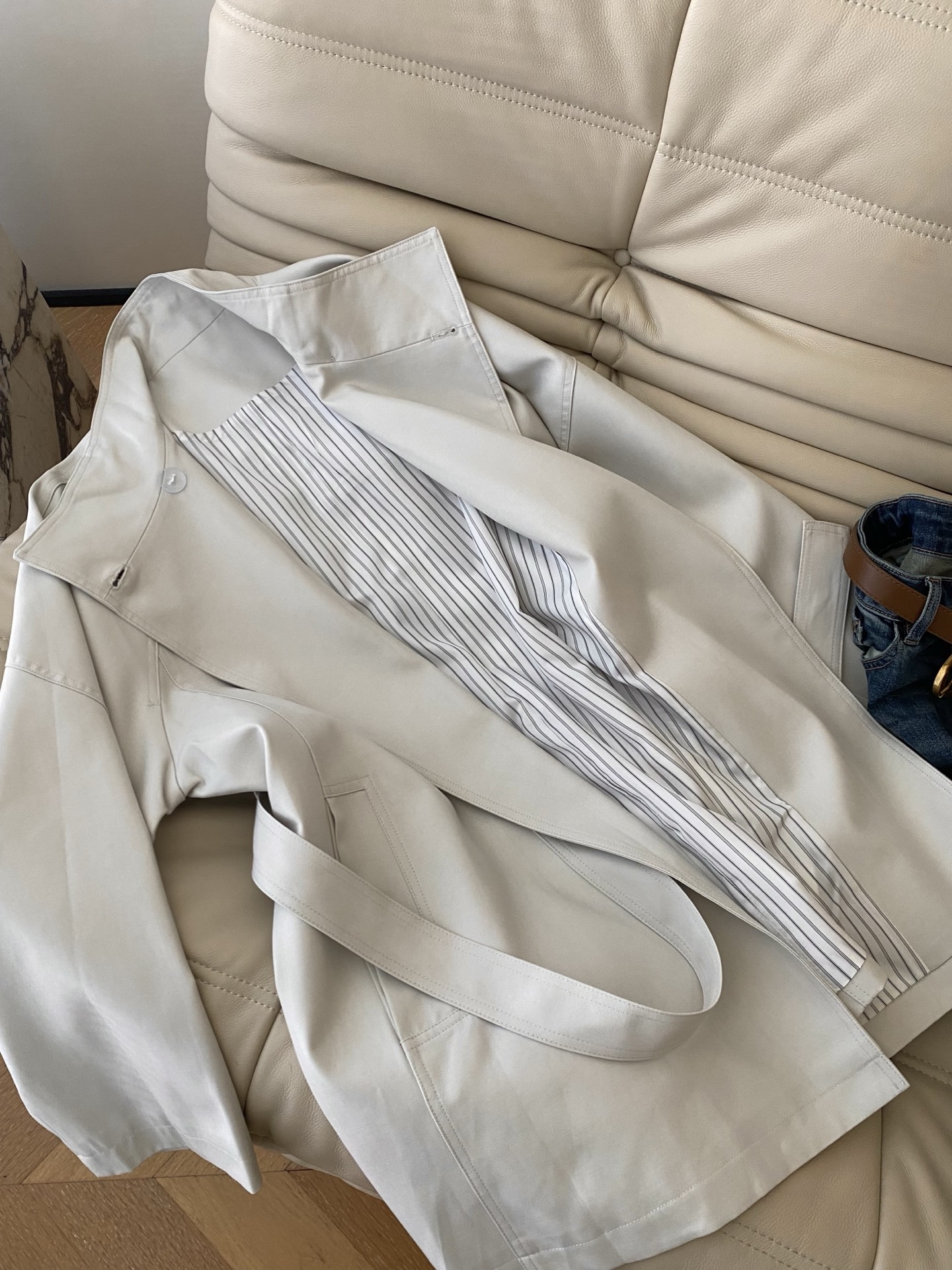 Elegant Stand Collar Trench Coat - Mid-Length, Lightweight & Stylish 4 i1755857858258 7678 0 2