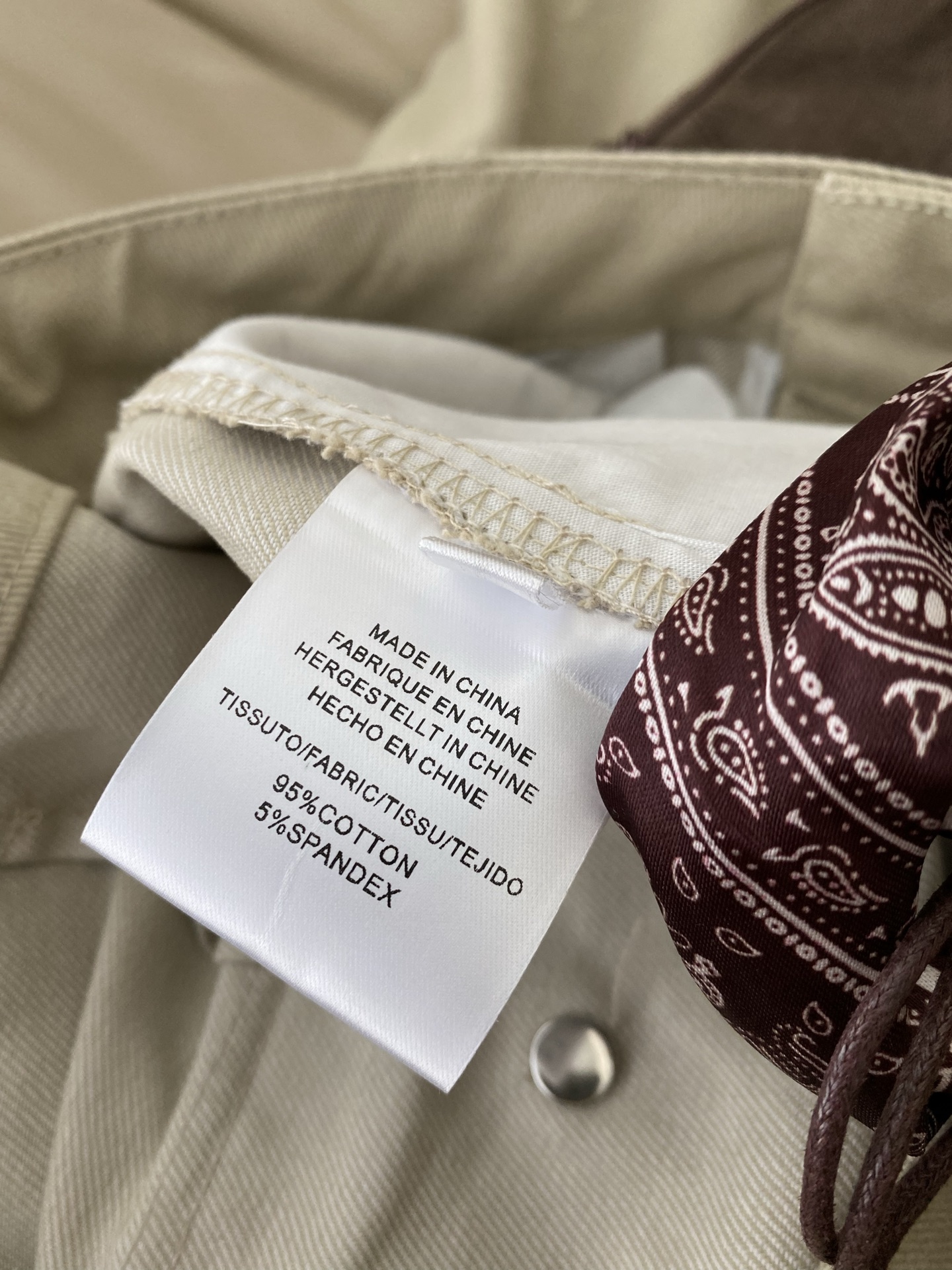 Vintage Cargo Pants with Scarf Belt - Slim Fit, Stylish & Comfortable 10 i1756033348762 6004 0 8