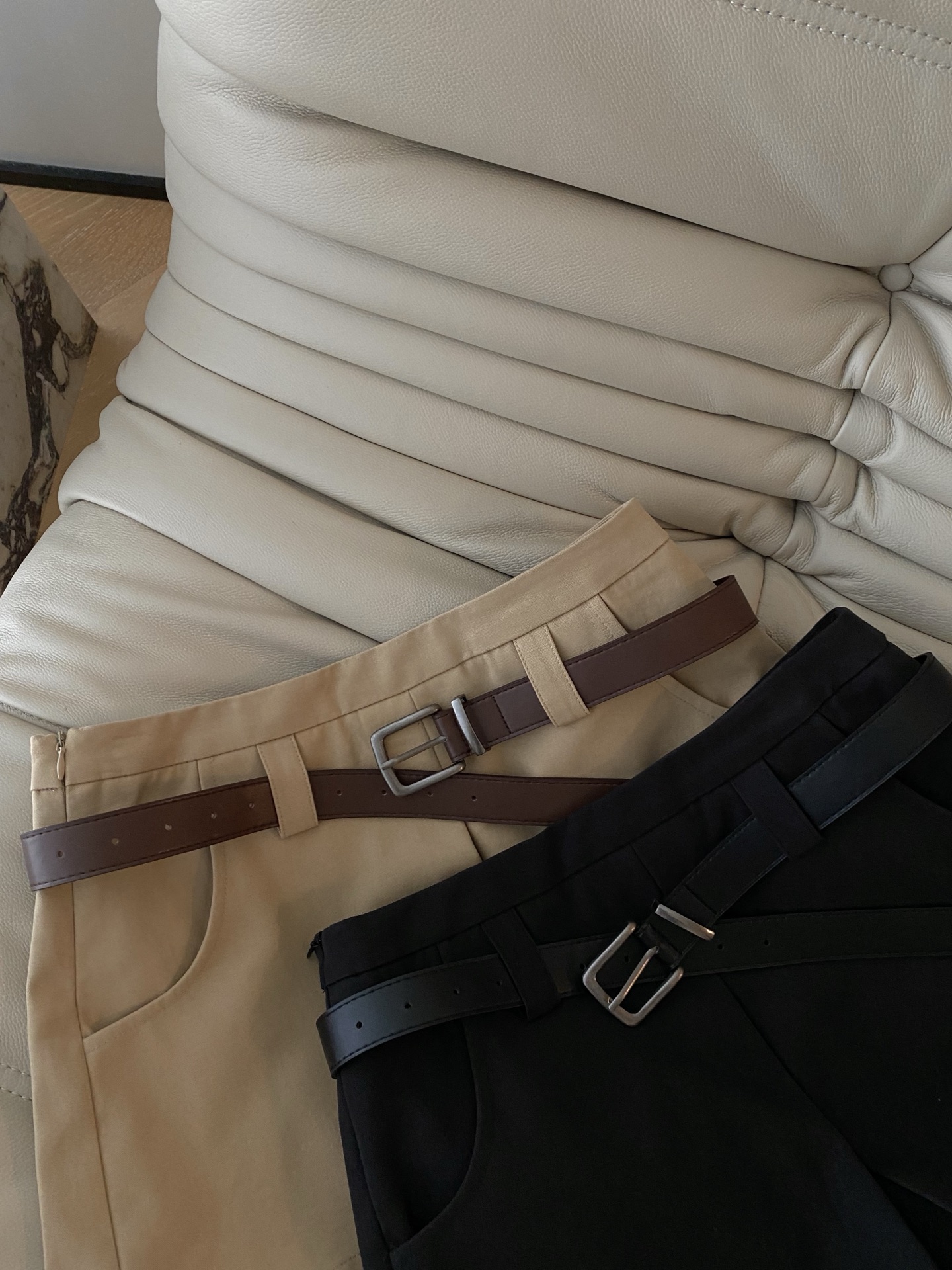 High Waist Belted Culottes Skirt - Wide Leg A-Line Shorts Skirt 4 i1756113732708 2320 0 2