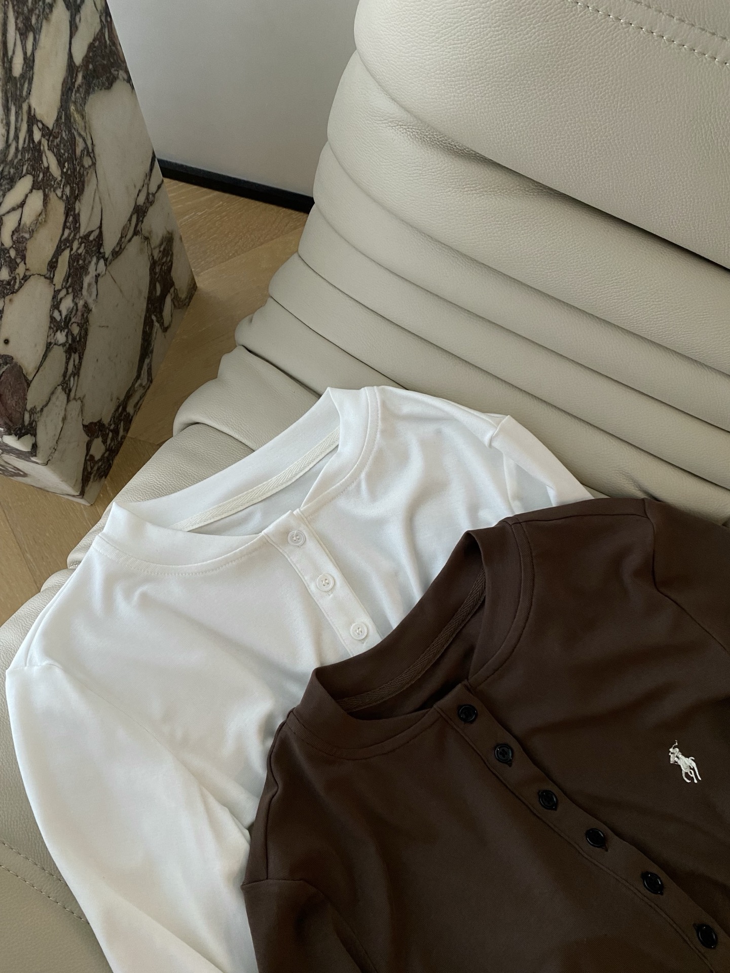 Polo Embroidered Lyocell Blend T-Shirt - Comfortable Round Neck Long Sleeve Top 4 i1756113762263 6849 0 2