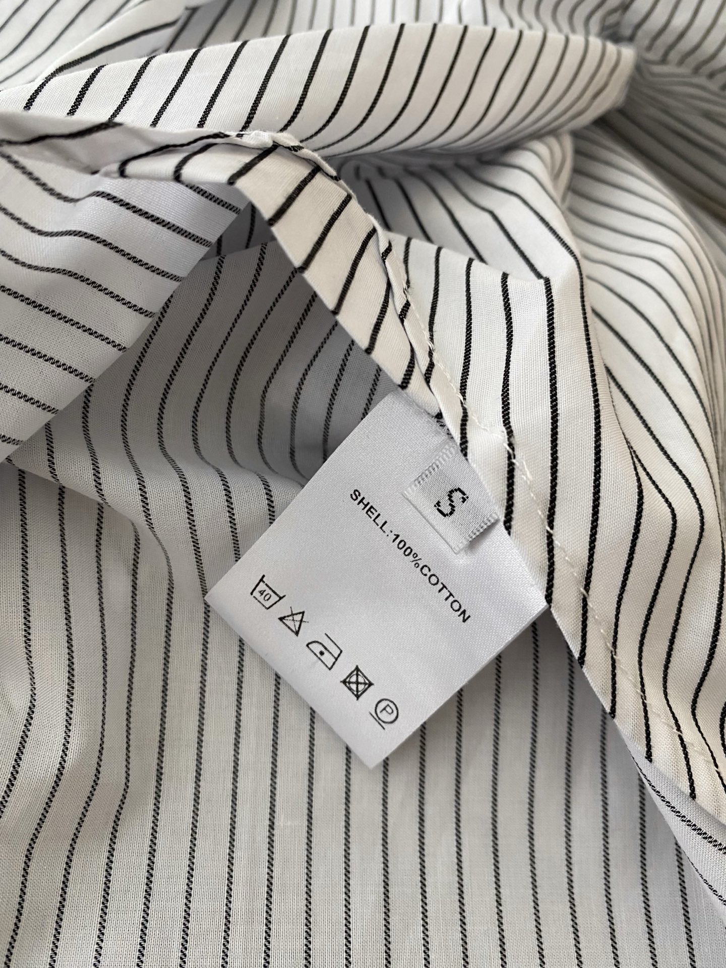 French Lace Striped Blouse, V-Neck, Slim Fit, Lightweight Cotton Shirt 9 i1756197316497 5271 0 7