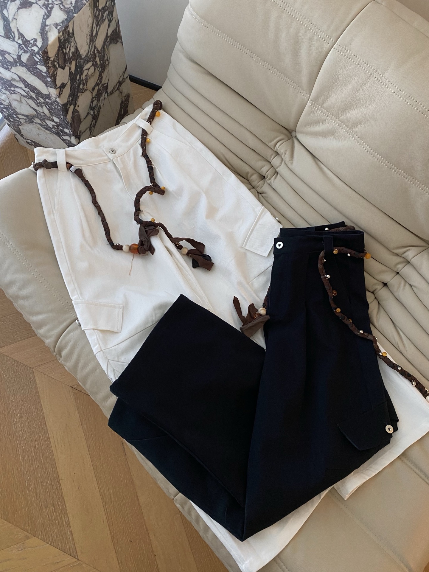 High Waist Cargo Pants with Elastic Waistband - Comfortable & Stylish 2 i1756461739854 7199 0 0