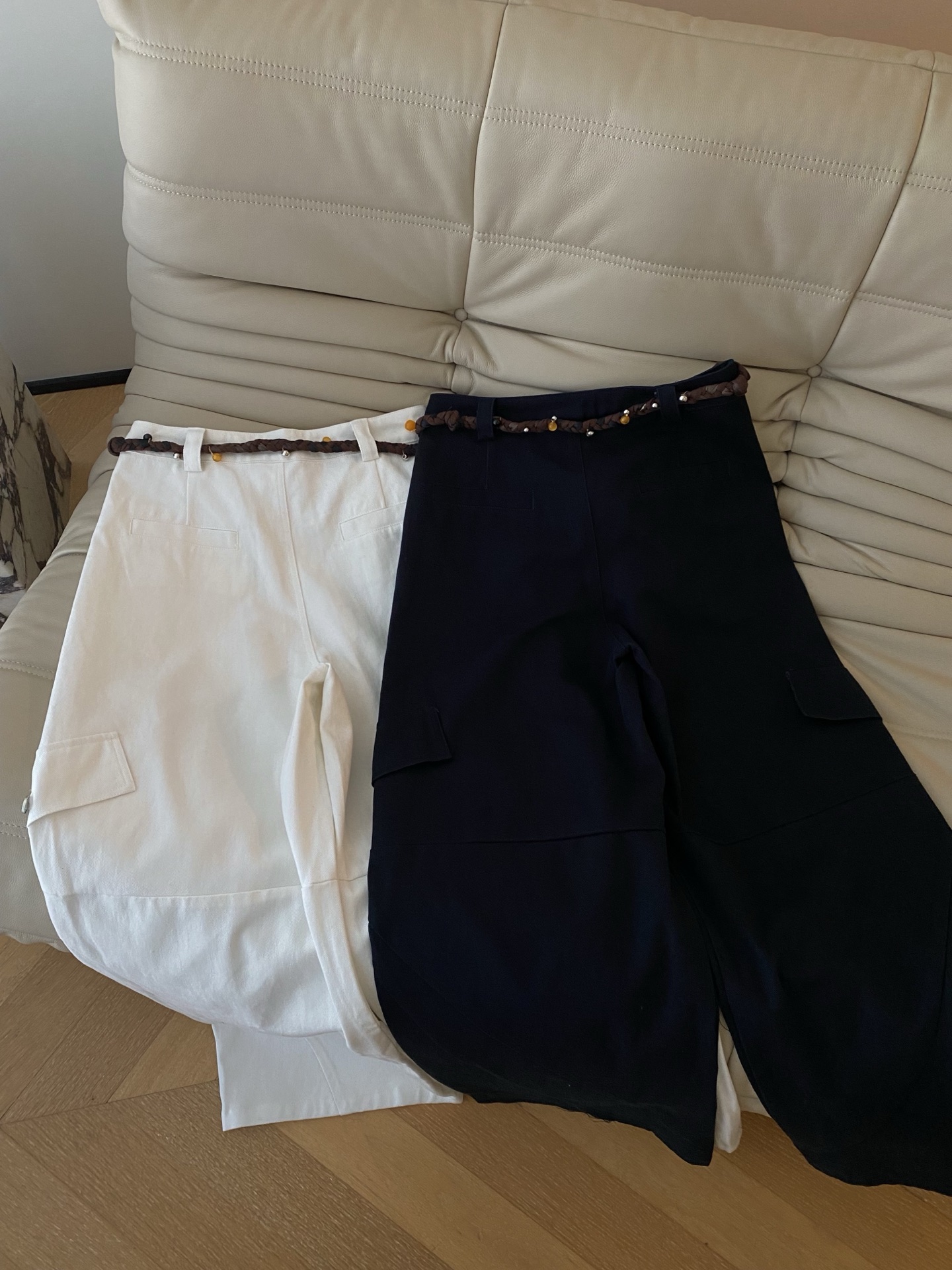High Waist Cargo Pants with Elastic Waistband - Comfortable & Stylish 8 i1756461742689 3478 0 6