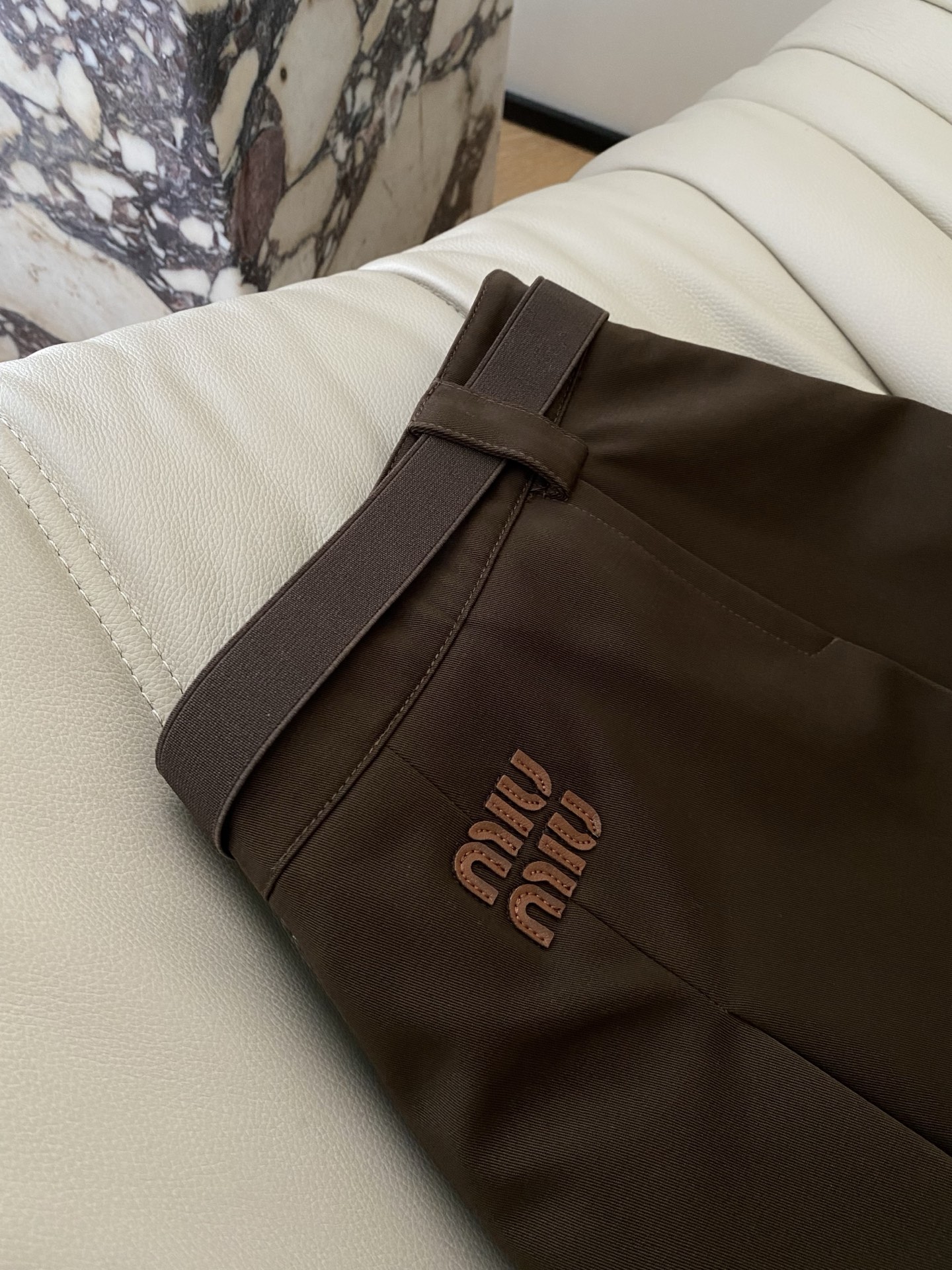 Miu Miu-Inspired High Waist A-Line Mini Skirt with Belt - Chic & Flattering 8 i1756462121199 1153 0 6