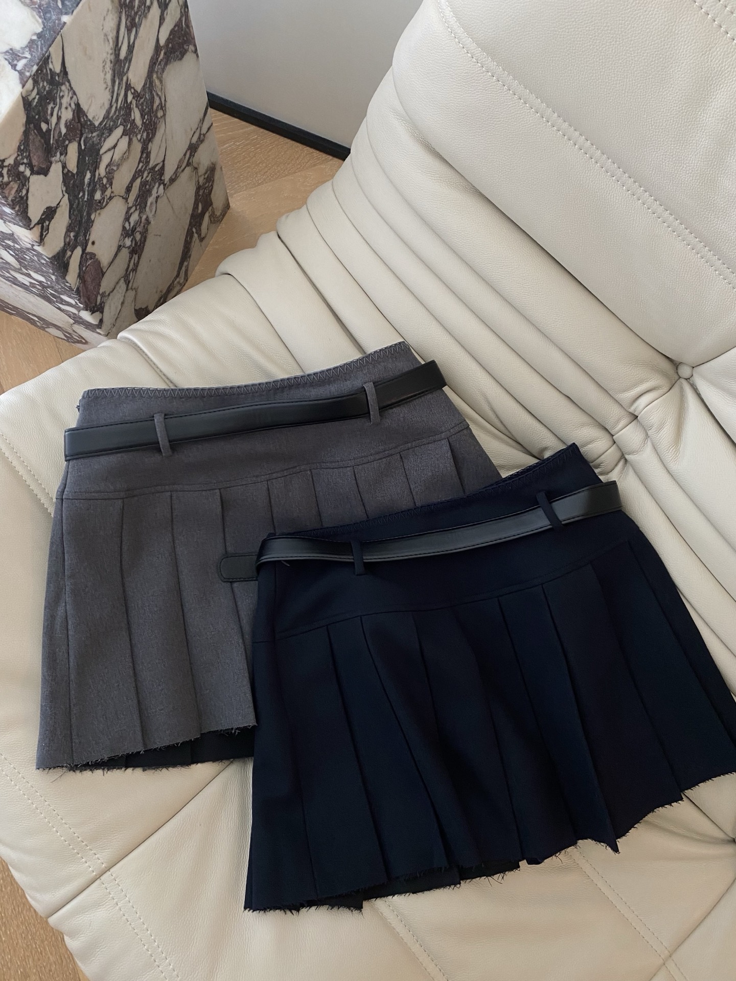 Pleated A-Line Mini Skirt with Tassel Hem - Chic & Flattering 7 i1757155971331 1073 0 5