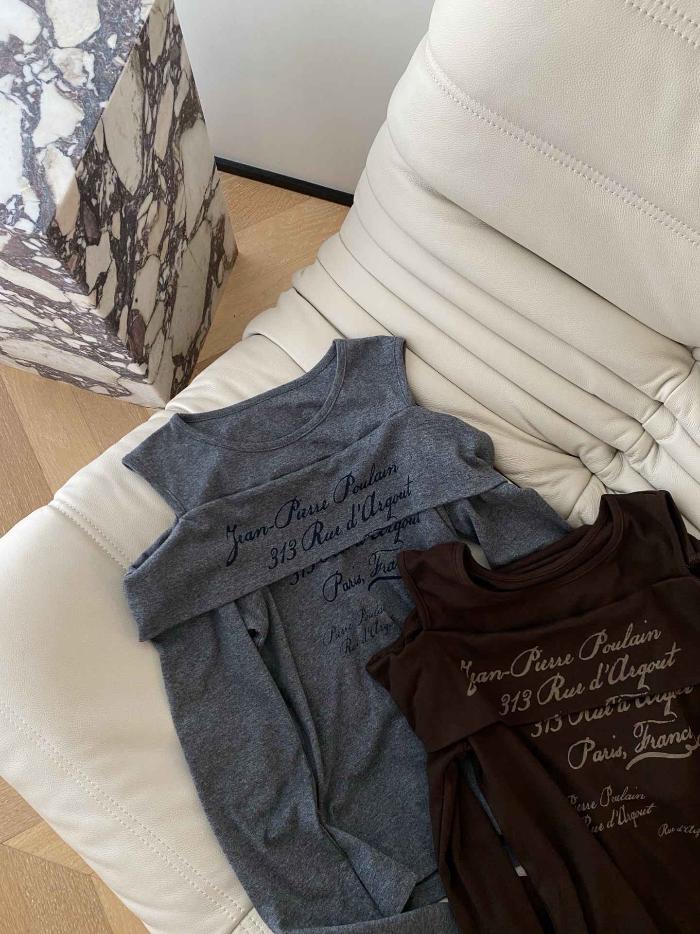 Women's Two-Piece Off-Shoulder T-Shirt with American Lettering - Chic & Stylish 3 i1757234675791 8528 0 2