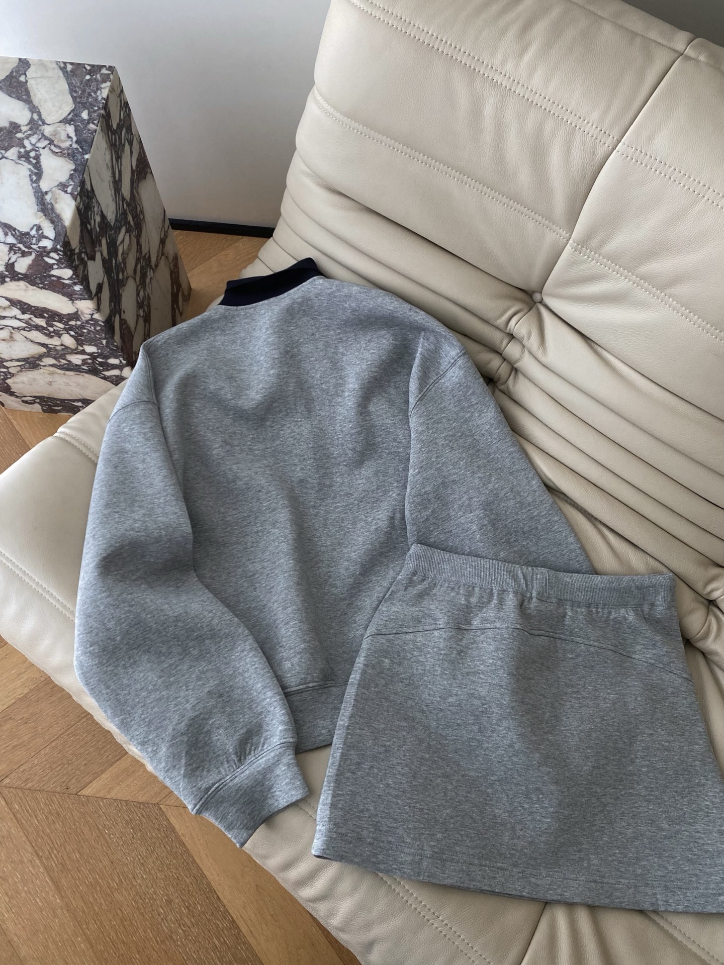 Color Block Knit Collar Sweatshirt & Skirt Set - Fashionable & Youthful 9 i1757323136833 7352 0 7