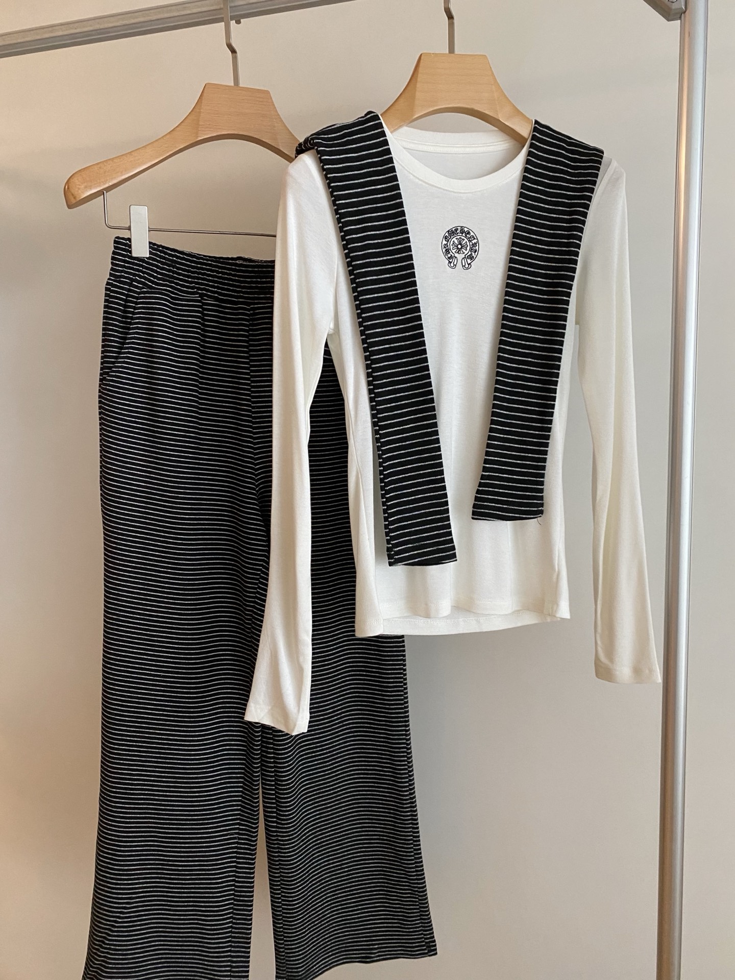 Chrome Hearts Striped Shawl Pants Knitted Lounge Set - Effortless Style 3 i1757324291018 5831 0 1