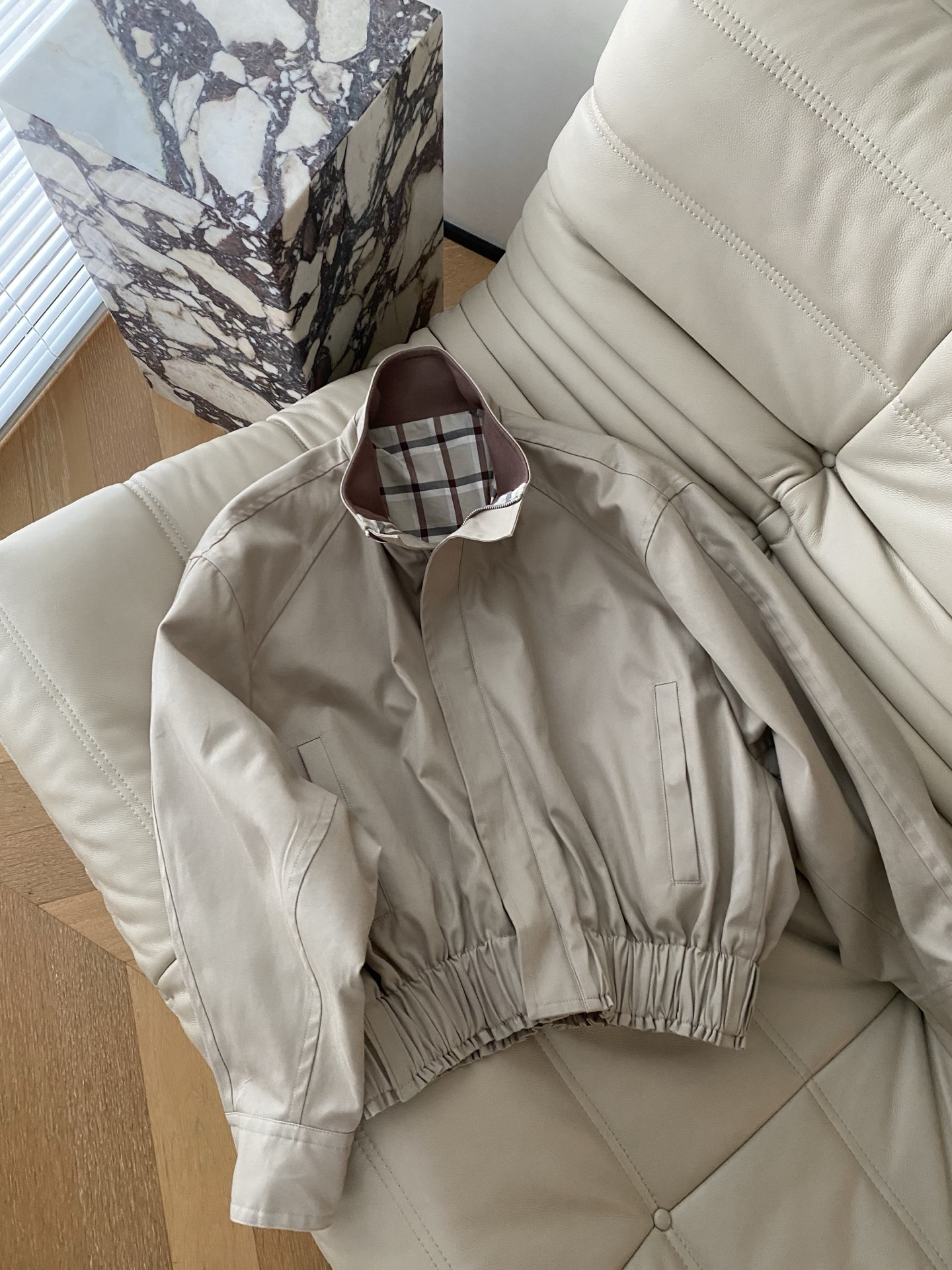 Khaki Vintage Plaid Jacket - Stylish & Comfortable Fall/Winter Outerwear 2 i1757408003730 6281 0 0