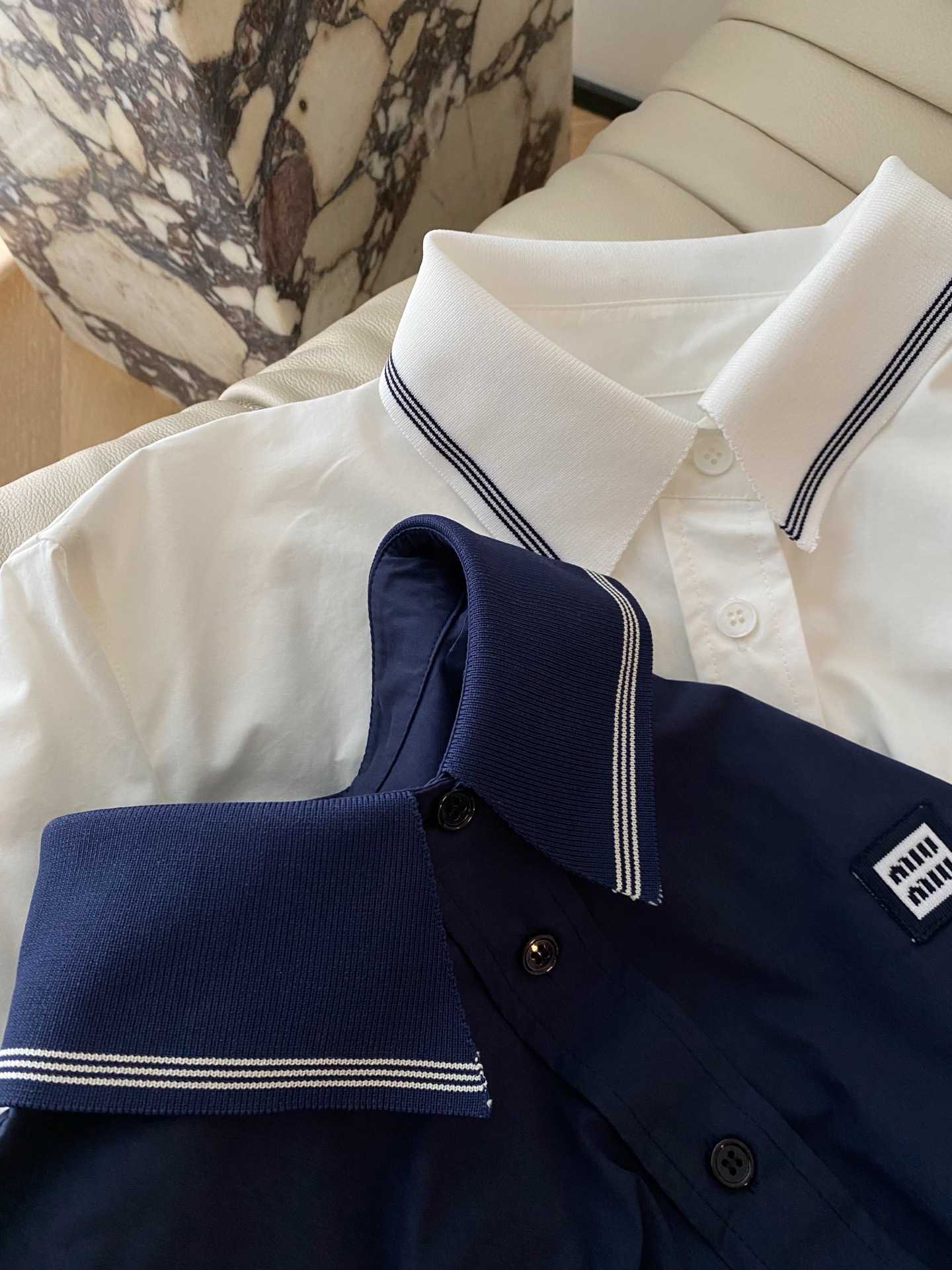 Miu-Inspired Sailor Collar Knit Shirt - Charming & Youthful Cotton Top 6 i1757417750552 6837 0 4