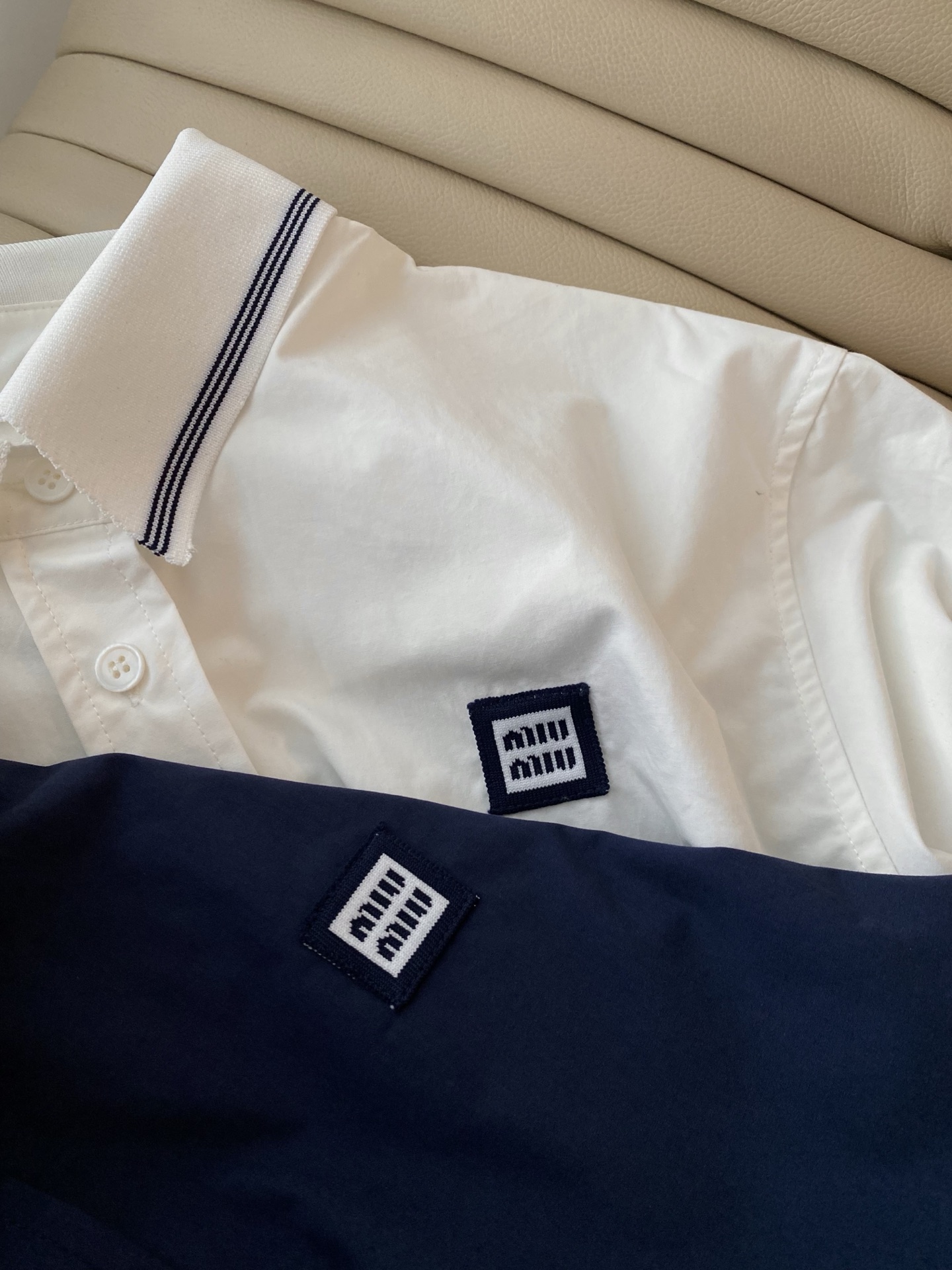 Miu-Inspired Sailor Collar Knit Shirt - Charming & Youthful Cotton Top 5 i1757417750718 6401 0 3