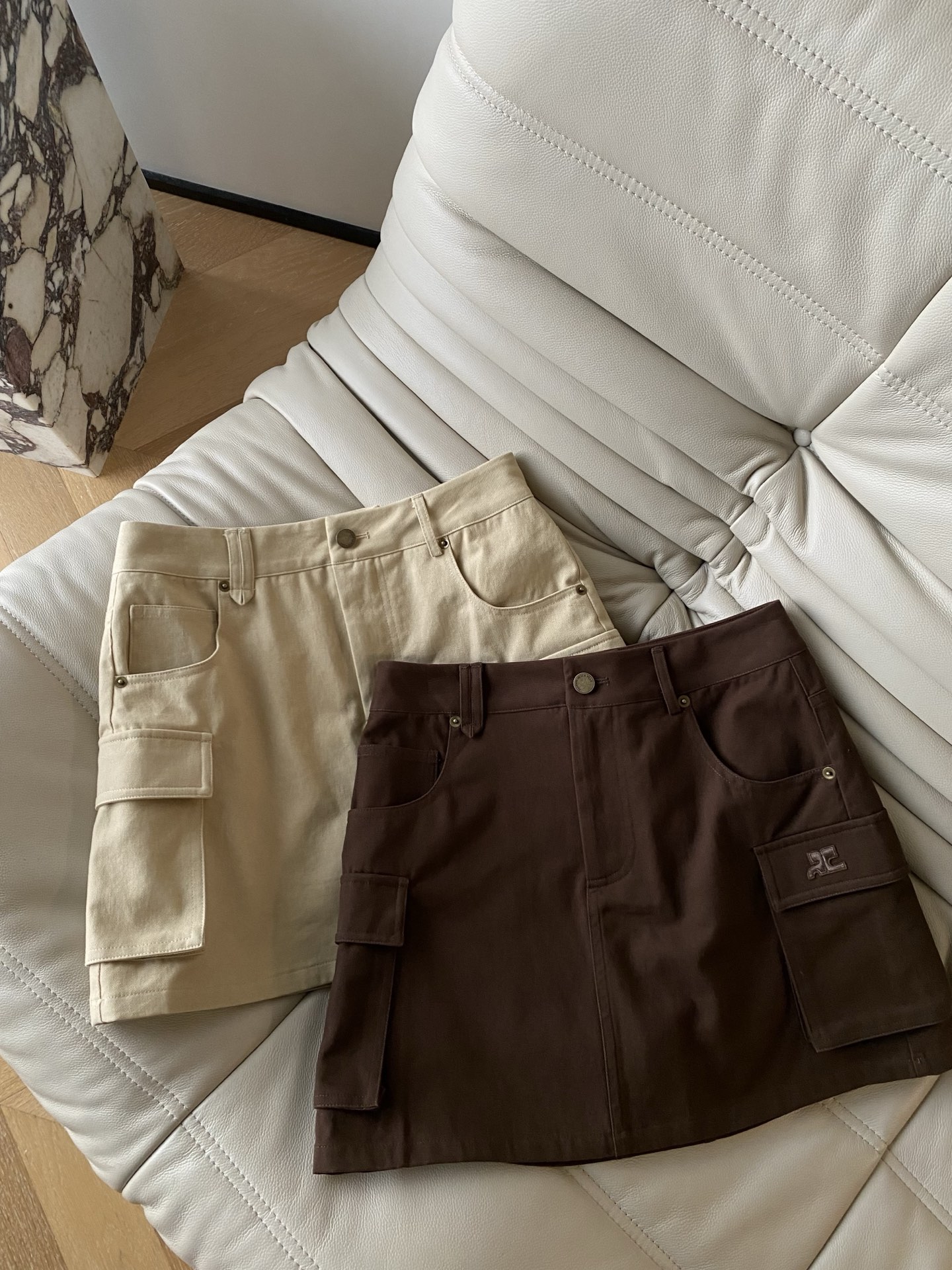 Vintage A-Line Work Skirt – Slim Fit, Flattering Silhouette – Available in 2 Colors