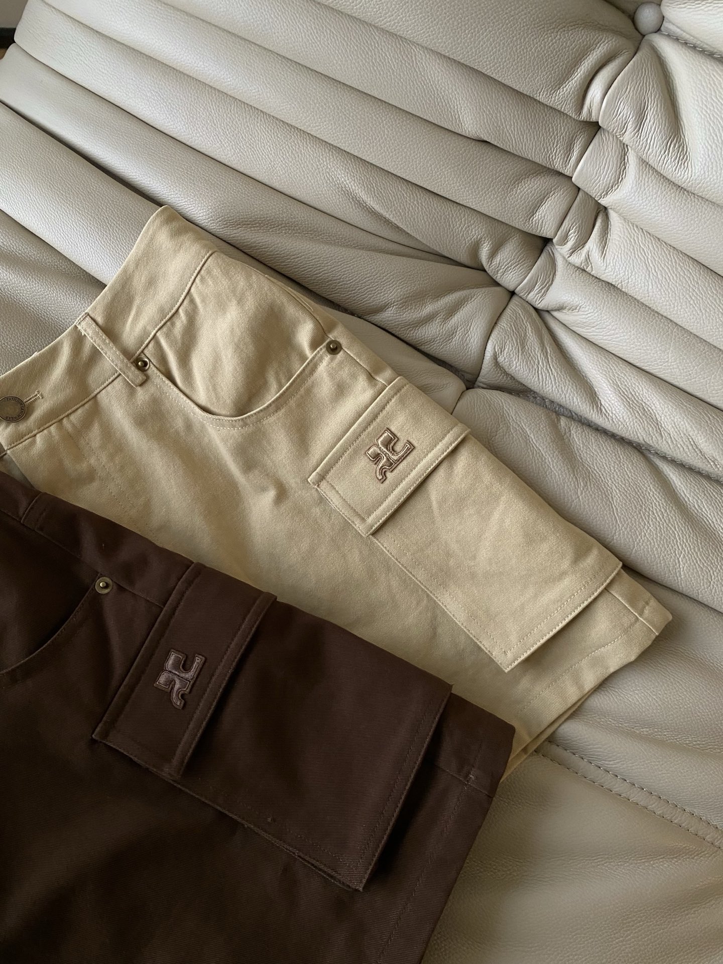 25。F秋冬 小众复古工装裙a字半身裙 微A直筒裙型 版型升级 工装半裙版型搭配对称口袋裁剪 腰臀比直接