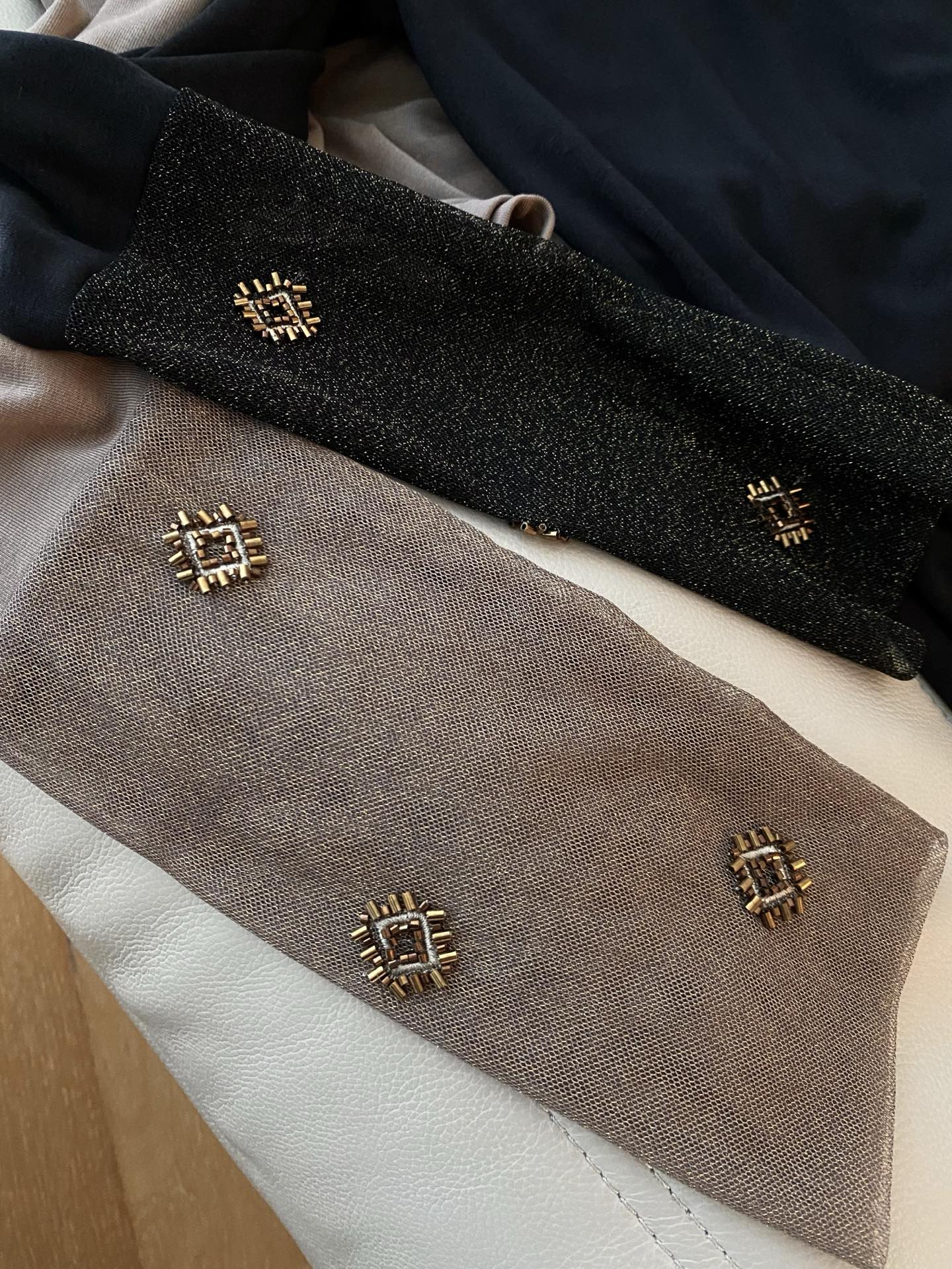 Elegant Beaded Sleeve Fitted Tee - Perfect for Fall/Winter, Available in Multiple Colors 5 i1758539326181 6345 0 3