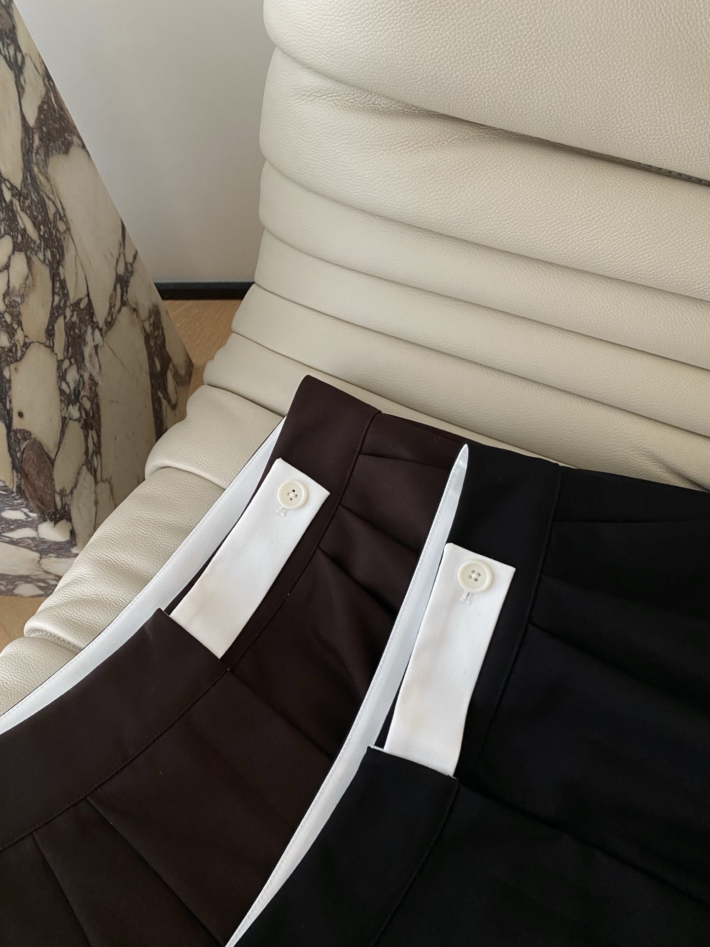 25。F秋冬 都市通勤时髦撞色休闲裤 优选优质羊毛生产加上混纺技术生成面料质感提升更高一级自带复古滤镜色