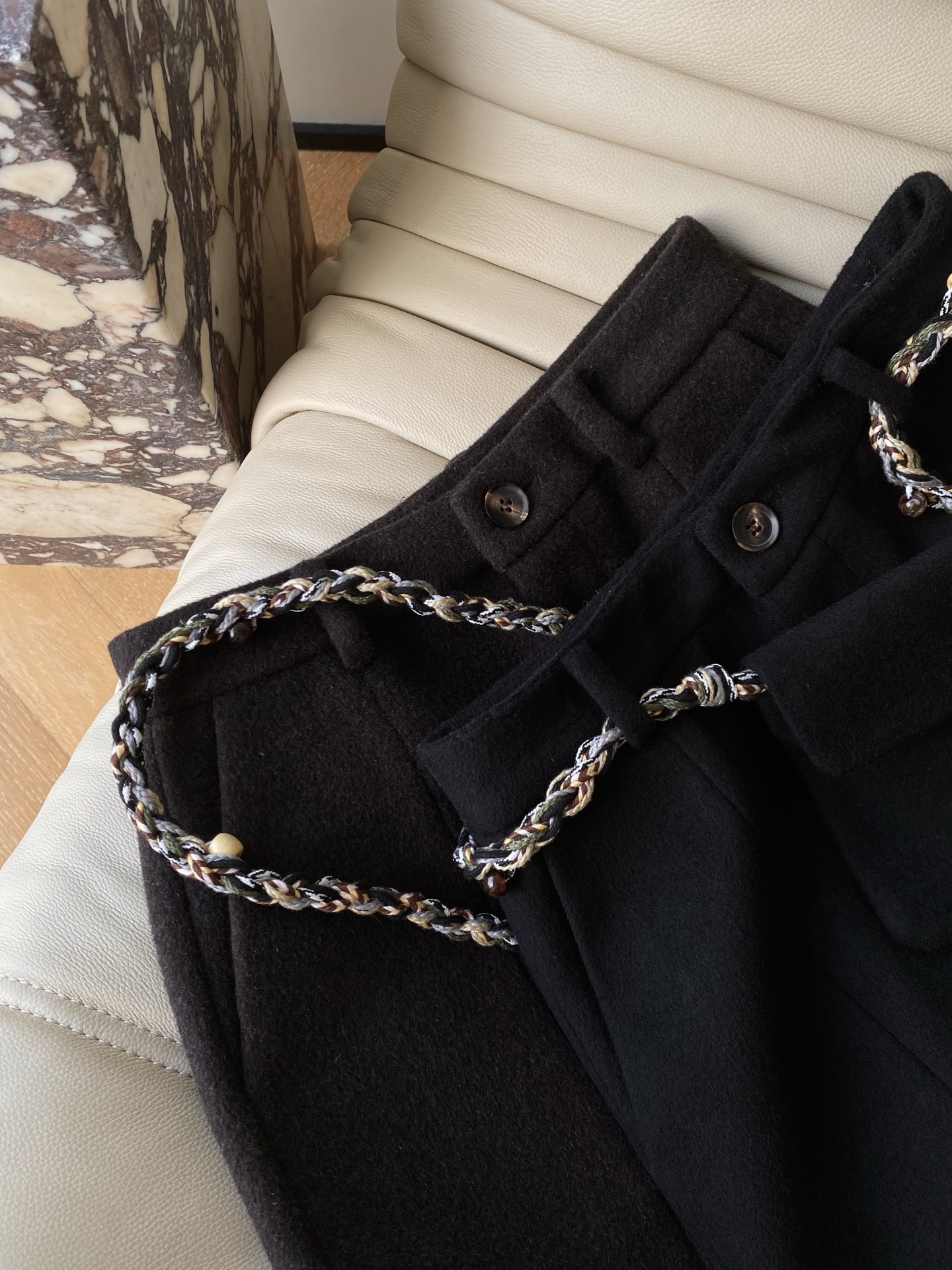 Woven Rope Waist Pack Woolen Blend Mid-Length Shorts - Stylish & Functional 4 i1761388736044 4753 0 2