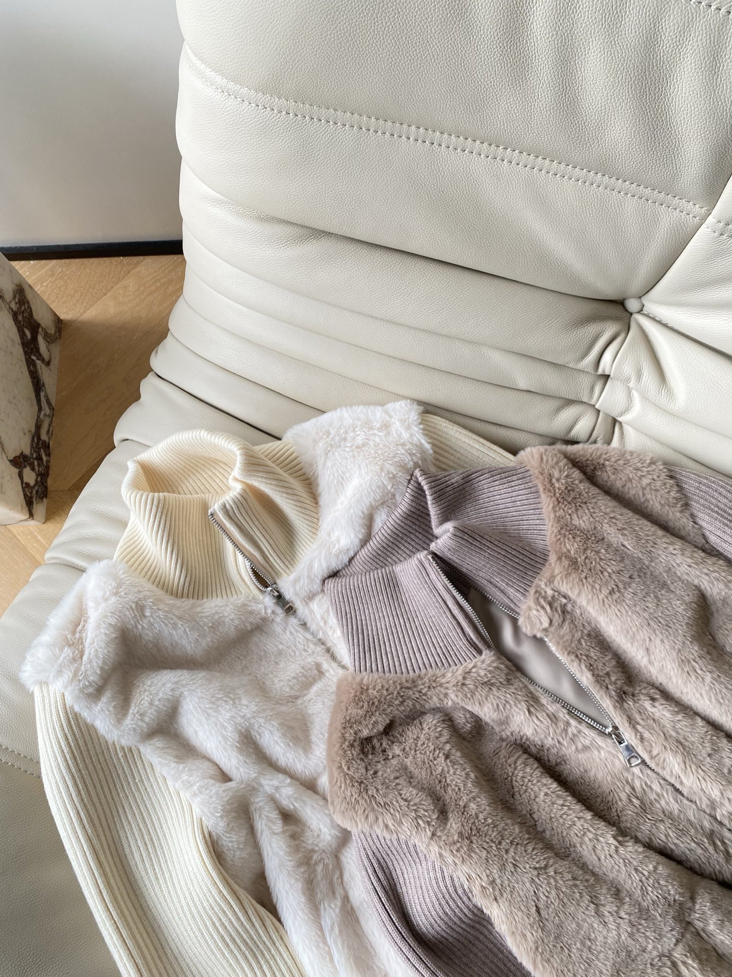 Cozy Fleece Knit Patchwork Jacket - Soft Plush Texture, Chic Design - 25PF 3 i1761554454798 2994 0 1