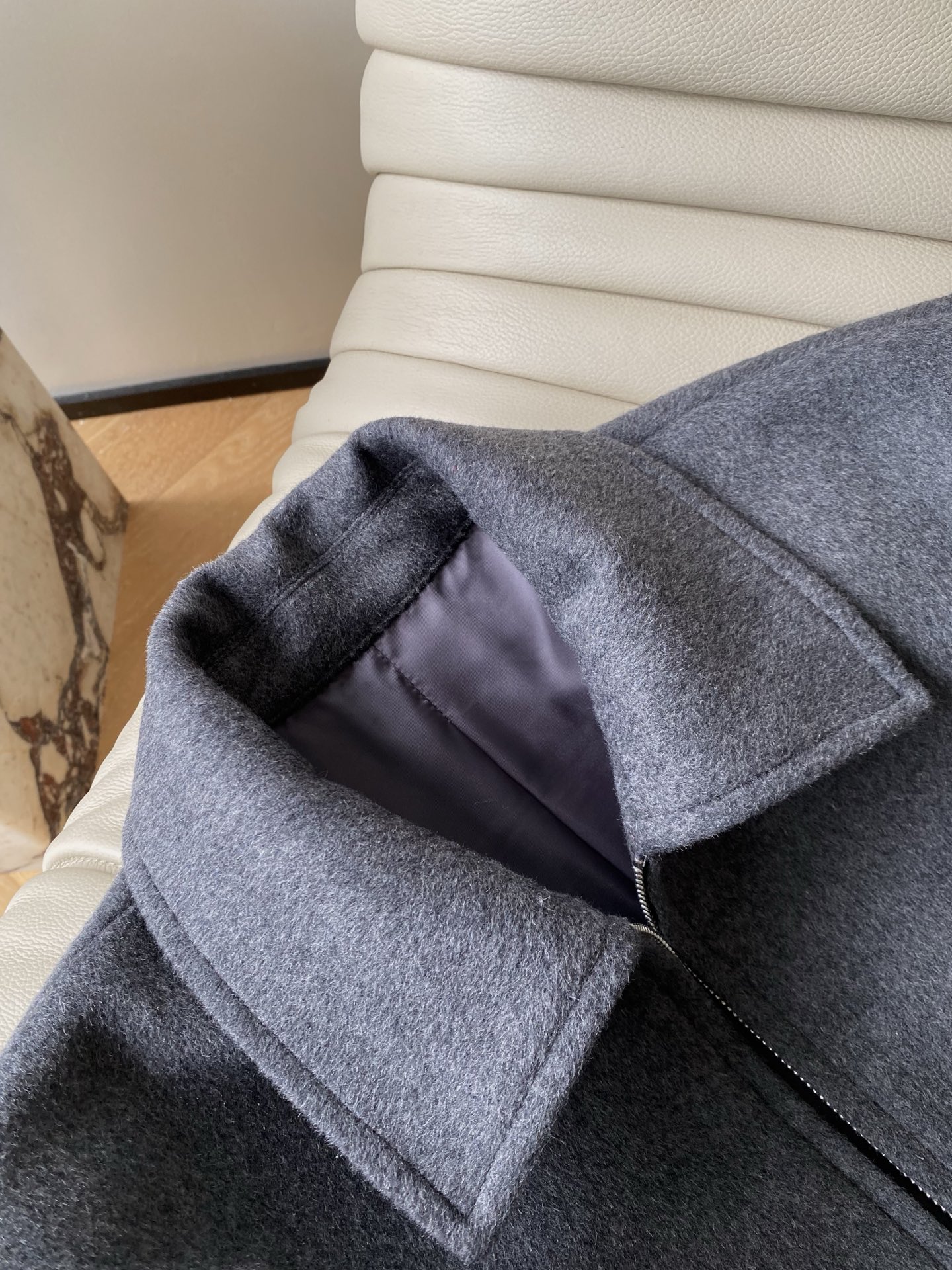 Miu Miu Style Gray Woolen Suit: Collar Coat and Skirt Set 4 i1761727648935 8645 0 2