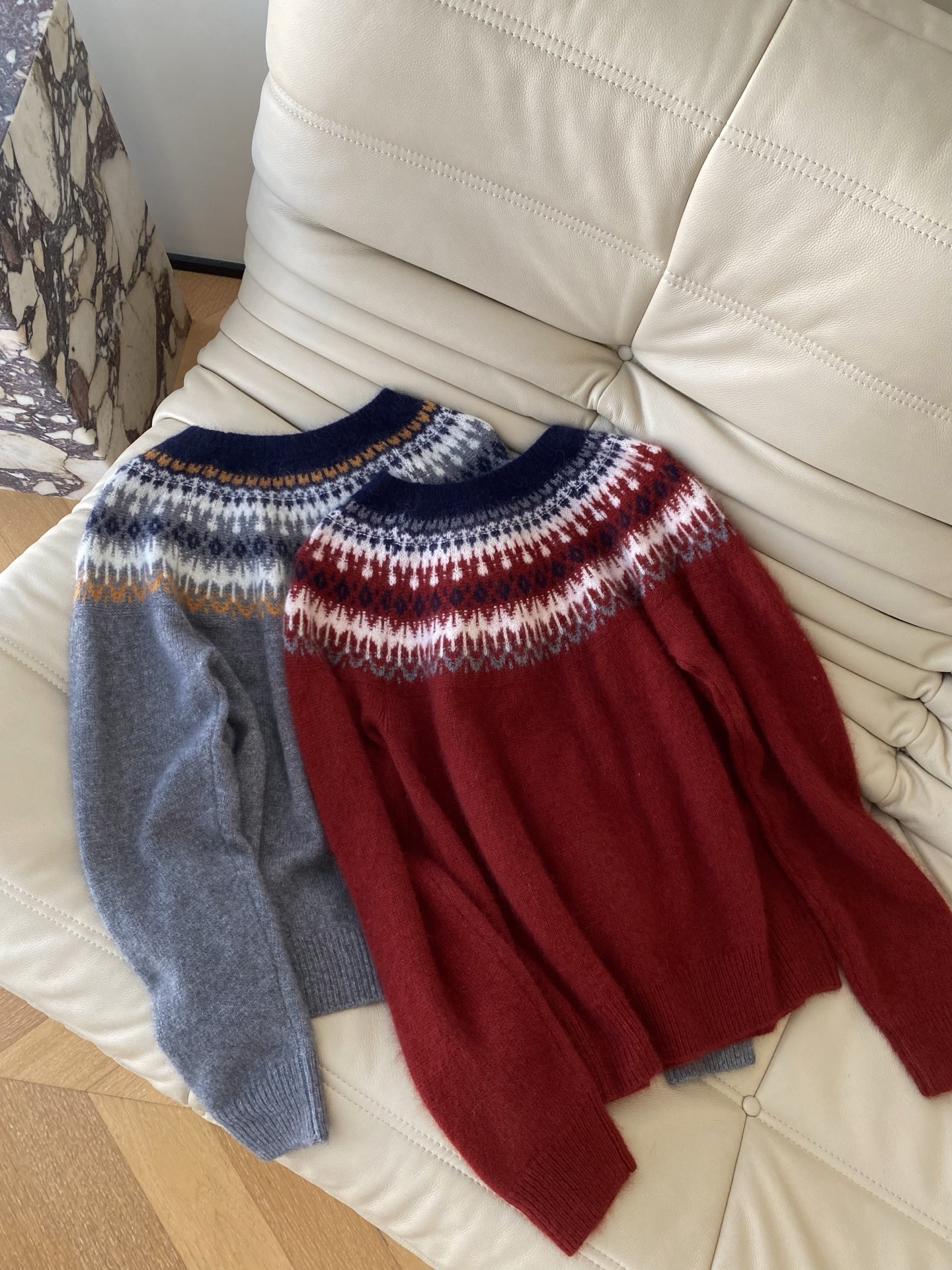 French Retro Christmas Wool Sweater with Snowflake Pattern - Cozy & Stylish 7 i1763886613316 7355 0 5