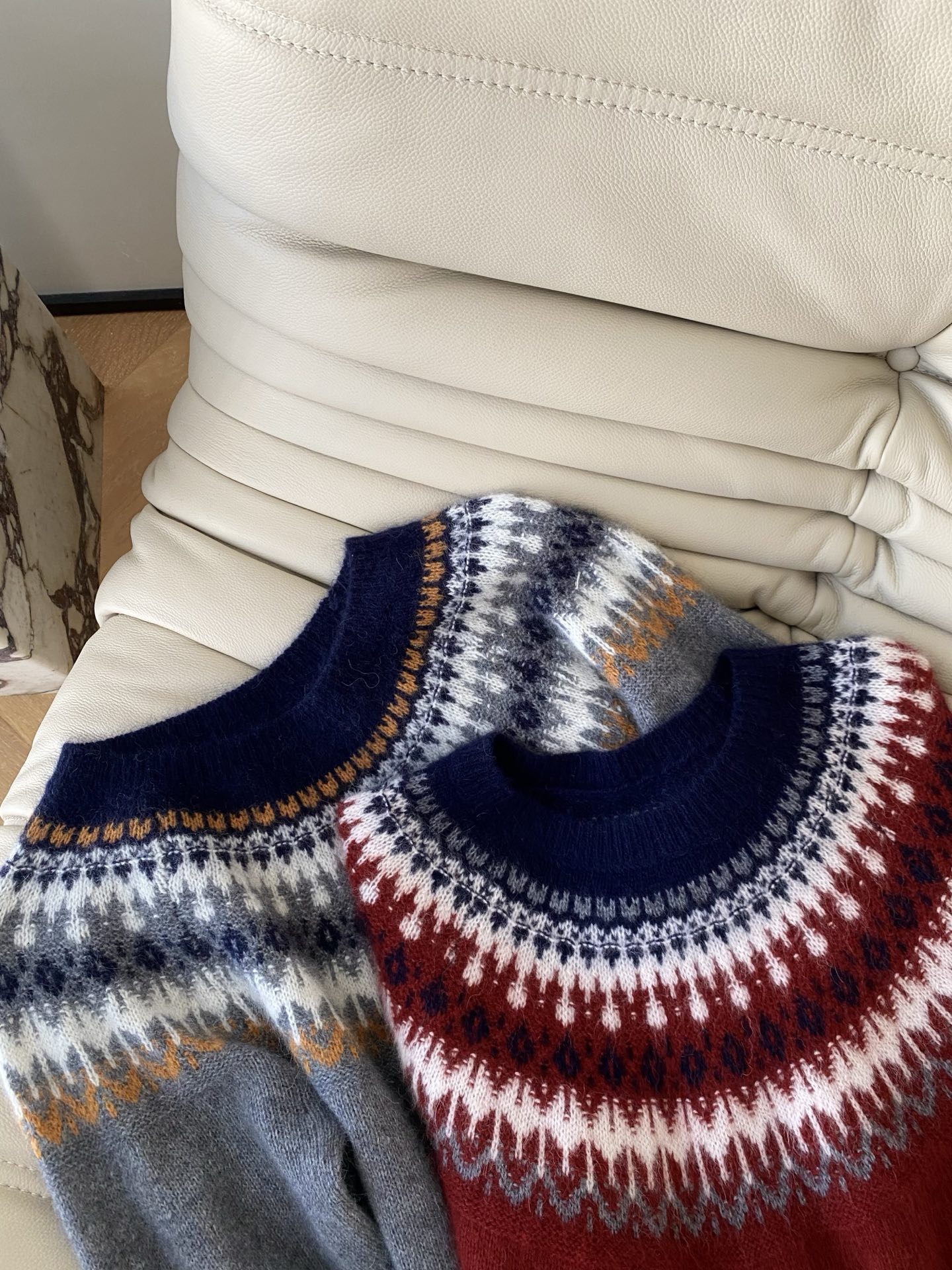 French Retro Christmas Wool Sweater with Snowflake Pattern - Cozy & Stylish 4 i1763886613375 4946 0 2