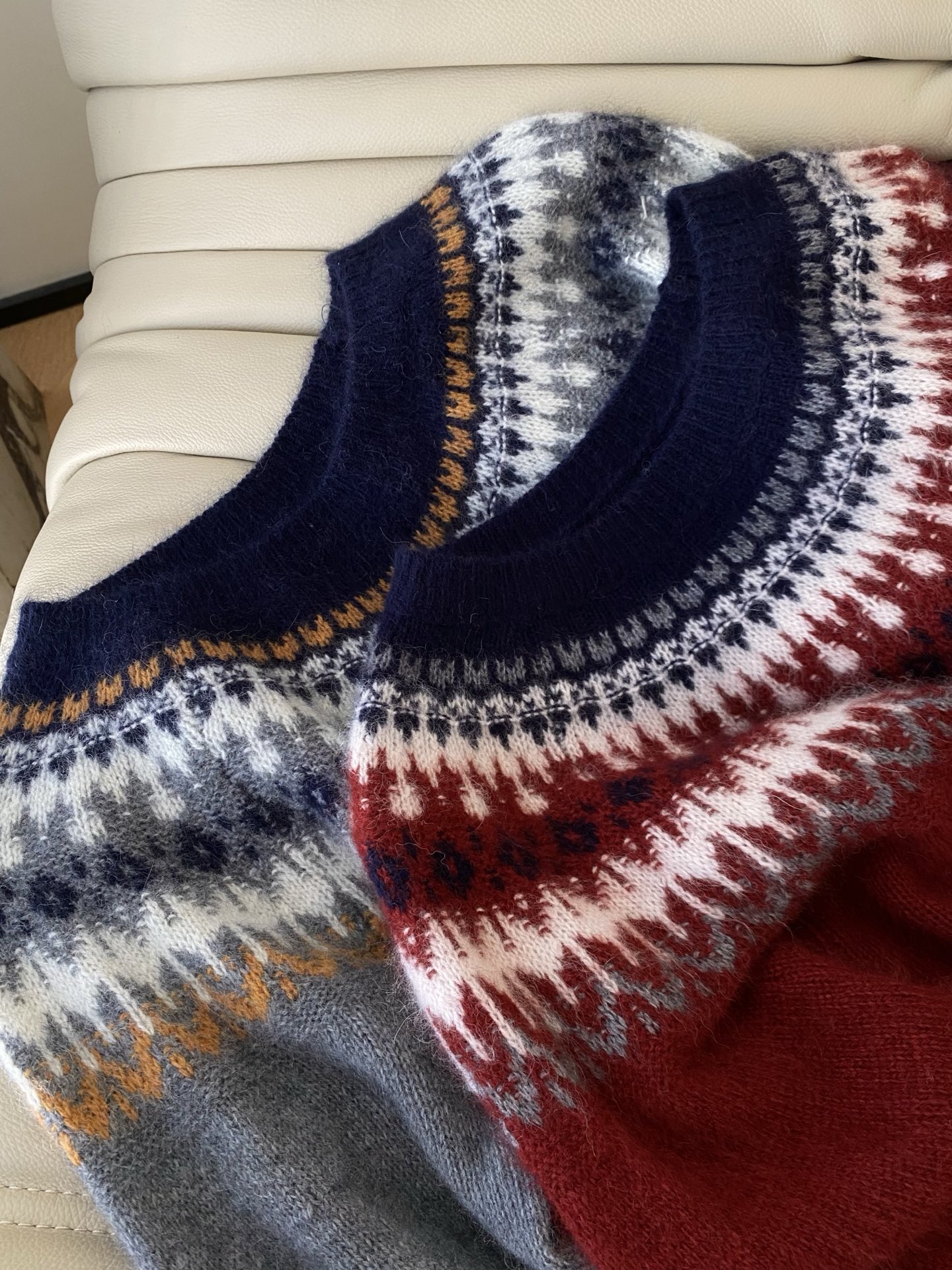 French Retro Christmas Wool Sweater with Snowflake Pattern - Cozy & Stylish 6 i1763886614622 4258 0 4