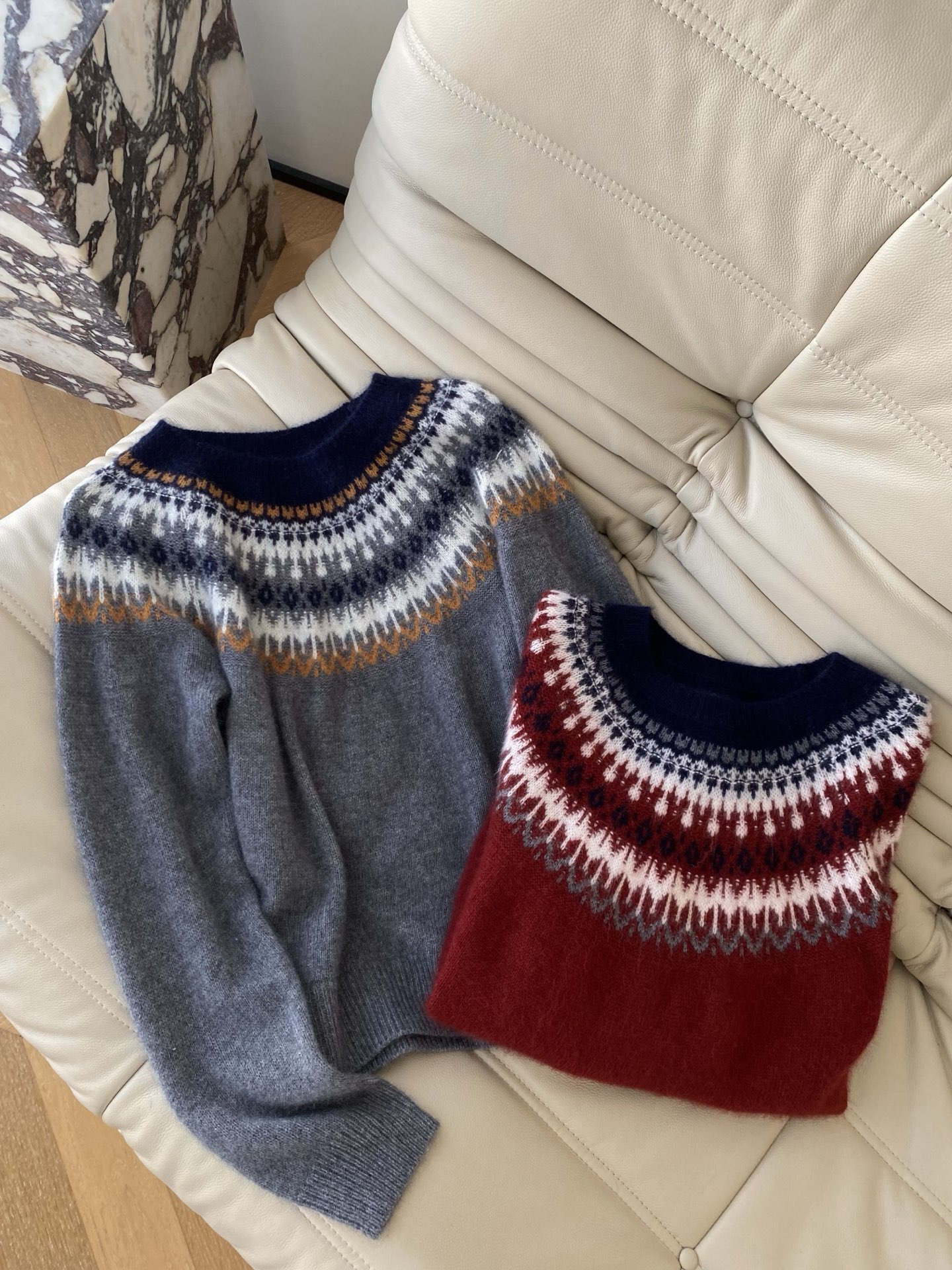 French Retro Christmas Wool Sweater with Snowflake Pattern - Cozy & Stylish 2 i1763886614648 1391 0 0