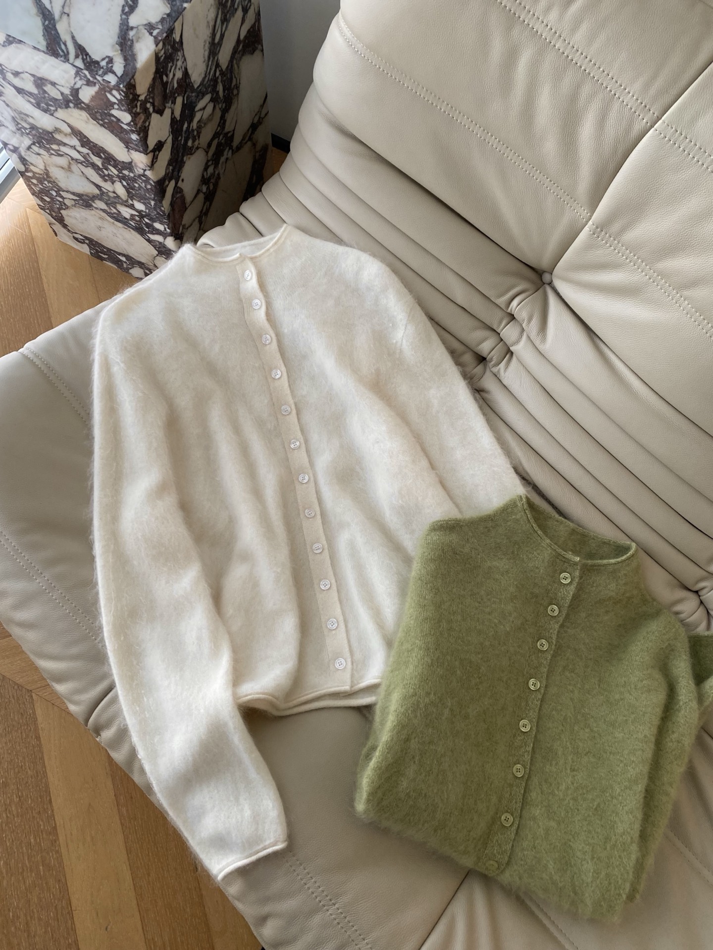 Wool Cardigan for Women, Korean Style, Soft Knit Sweater, Elegant Fall/Winter Wear