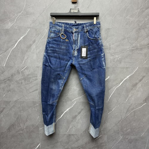 Dsquared2 Stone Washed Slim Fit Cropped Jeans - Stylish Denim Trousers 1 Dsquared2 Stone Washed Slim Fit Cropped Jeans - Stylish Denim Trousers