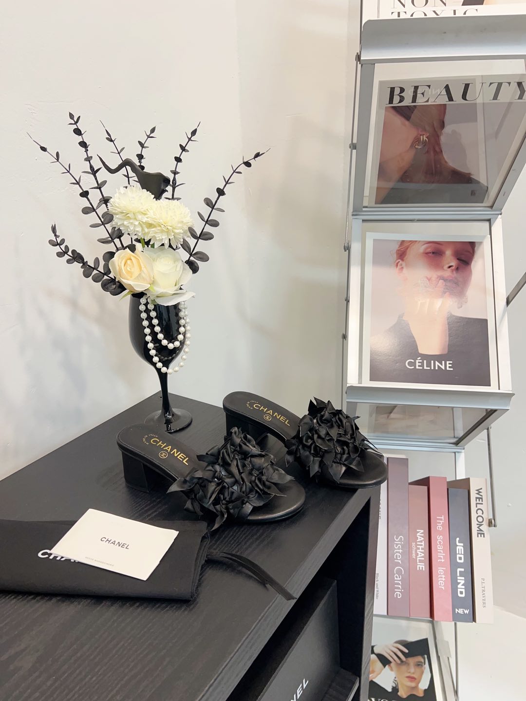 NO:247460,Black high heels, slippers, slippers19860909黑色 高跟拖,拖鞋,slippers,Women's Shoes