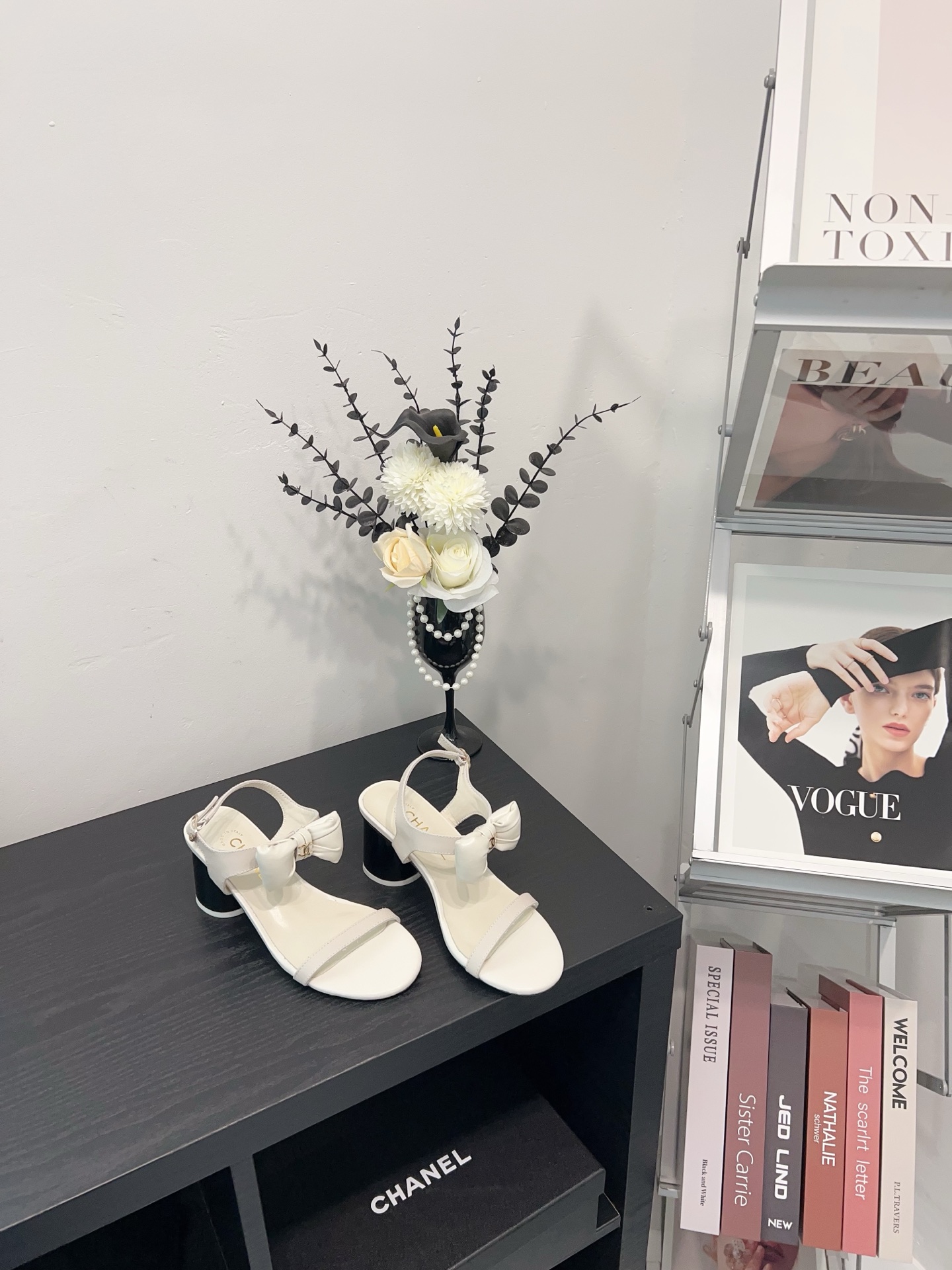 NO:247485,Chanel25 bow sandals - beige high heels, slippers, chanel, sandals, slippers19860909Chanel25蝴蝶结凉鞋-米白高跟,拖鞋,chanel,sandals,slippers,Women's Shoes