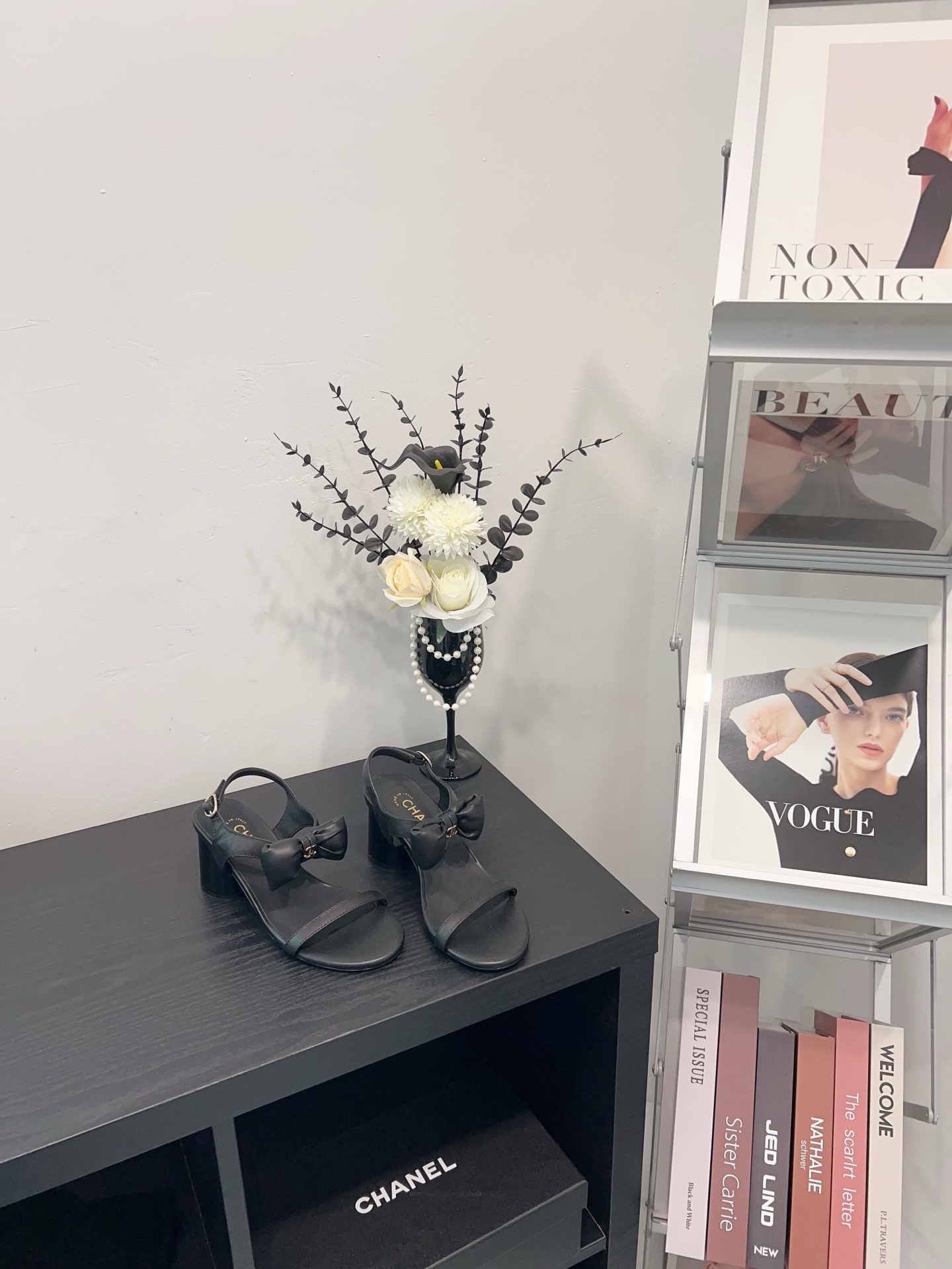 NO:247502,Chanel25 bow sandals - black high heels, slippers, chanel, sandals, slippers19860909Chanel25蝴蝶结凉鞋-黑色高跟,拖鞋,chanel,sandals,slippers,Women's Shoes