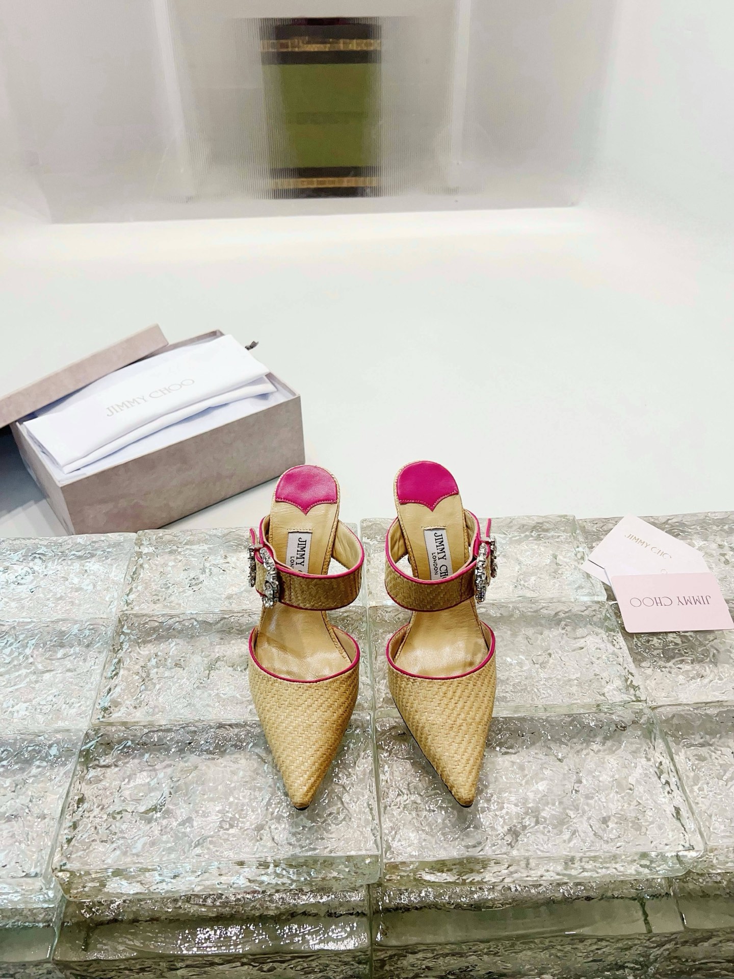 NO:247146,Jimmy Choo woven semi-trailer, high heels sandals, jimmy choo, sandals, high heels19860909Jimmy Choo 编织半拖,高跟鞋凉鞋,jimmy choo,sandals,high heels,Women's Shoes