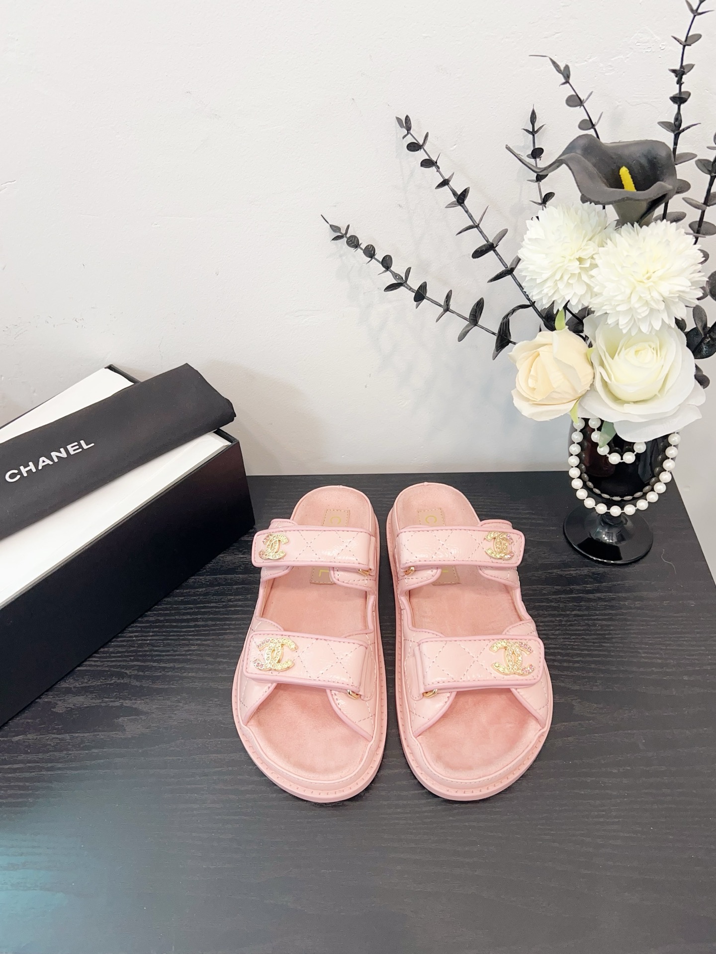 NO:252421,Pink leather - semi-conveyed, semi-conveyed sandals, sandals19860909粉皮-半拖,半拖凉鞋,sandals,Women's Shoes