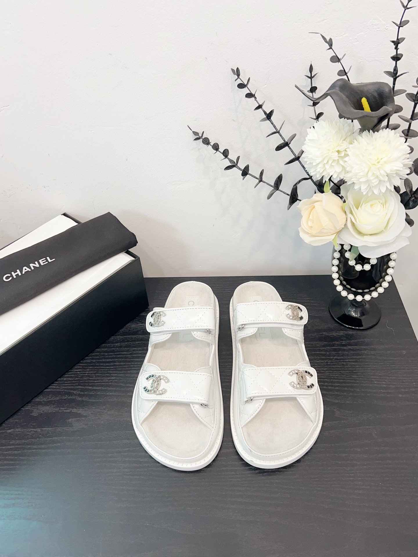 NO:252462,White leather - semi-conveyed, semi-conveyed sandals, sandals19860909白皮-半拖,半拖凉鞋,sandals,Women's Shoes