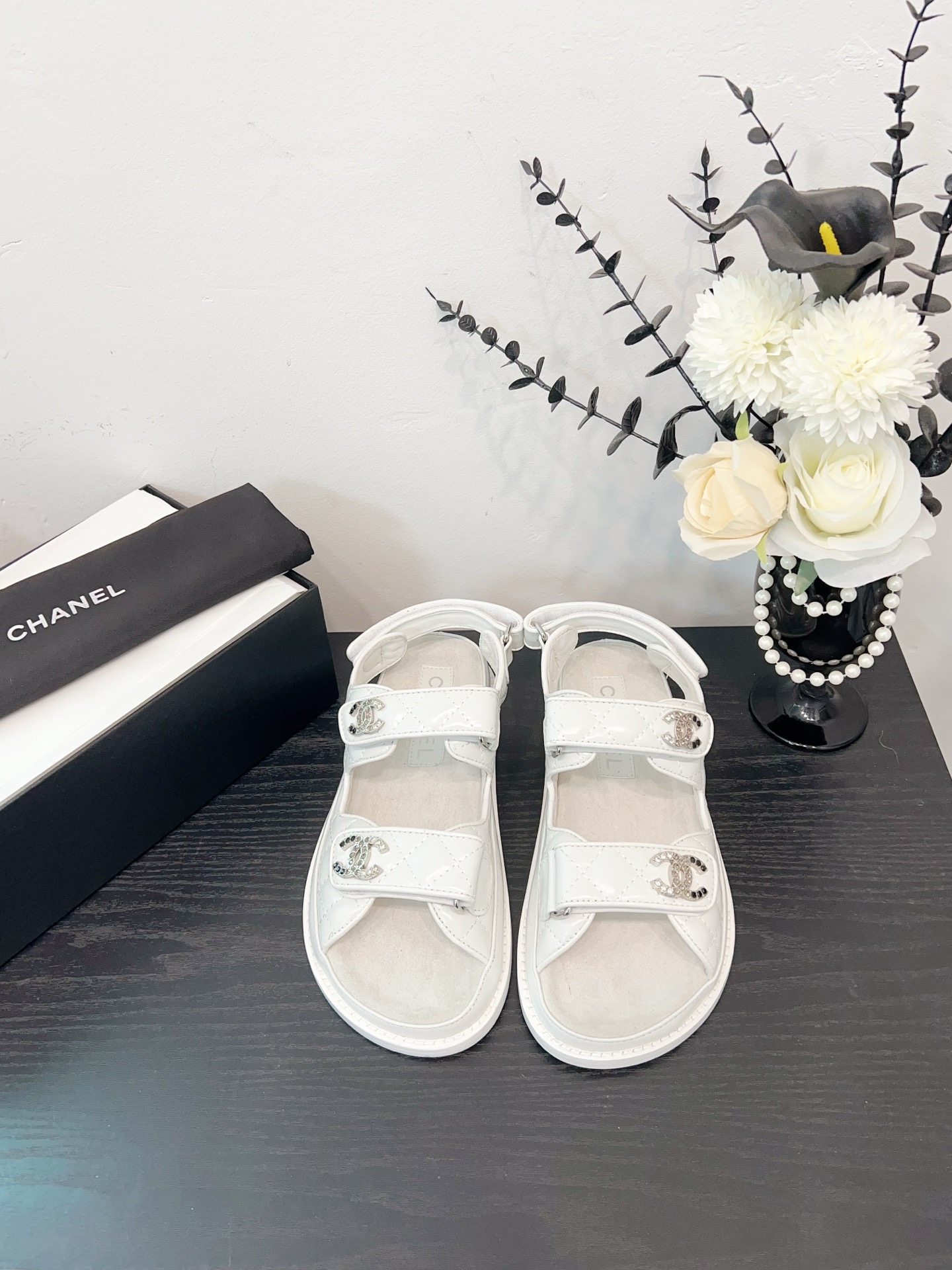 NO:252468,White leather - sandals, semi-slide sandals, sandals19860909白皮-凉鞋,半拖凉鞋,sandals,Women's Shoes