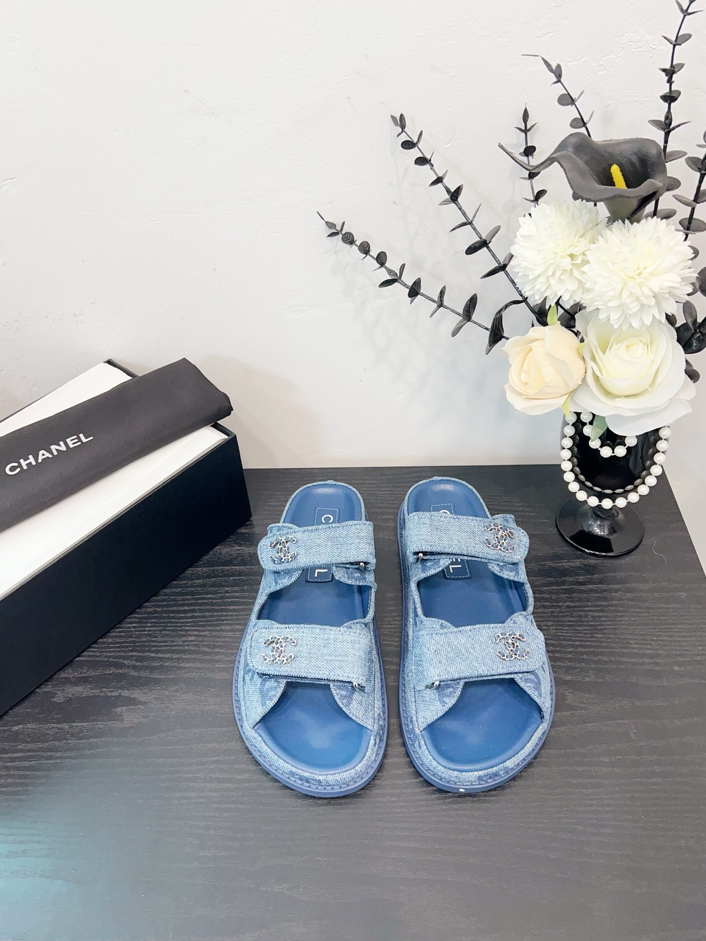 NO:252418,Blue denim - semi-conveyed, semi-conveyed sandals, sandals19860909蓝牛仔-半拖,半拖凉鞋,sandals,Women's Shoes
