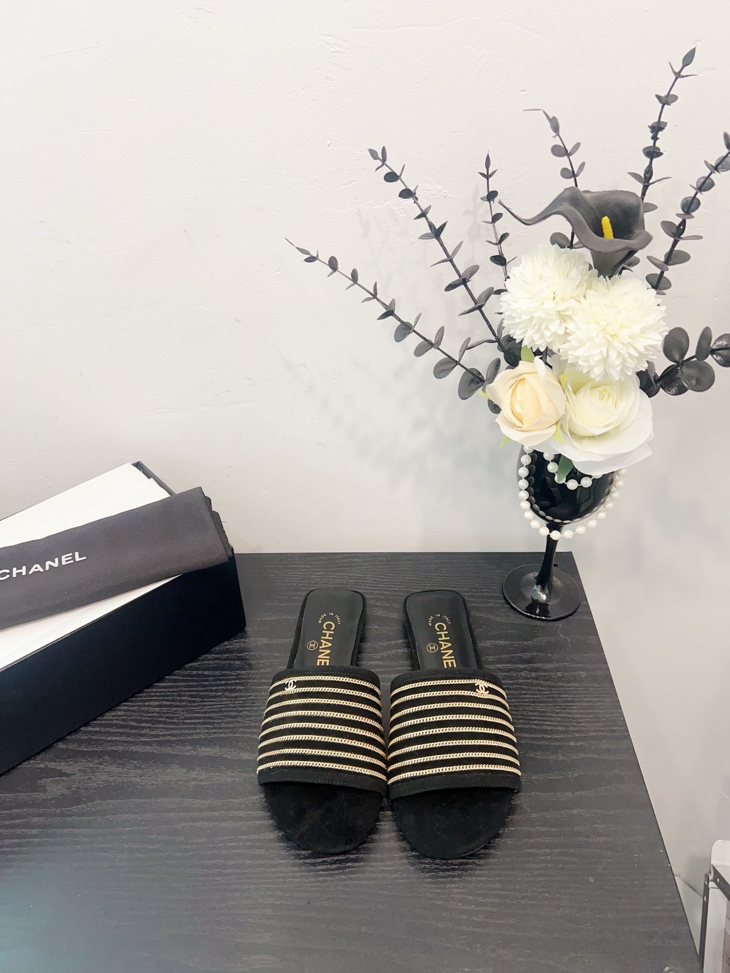 NO:251154,Gold chains, slippers19860909金链,拖鞋,slippers,Women's Shoes