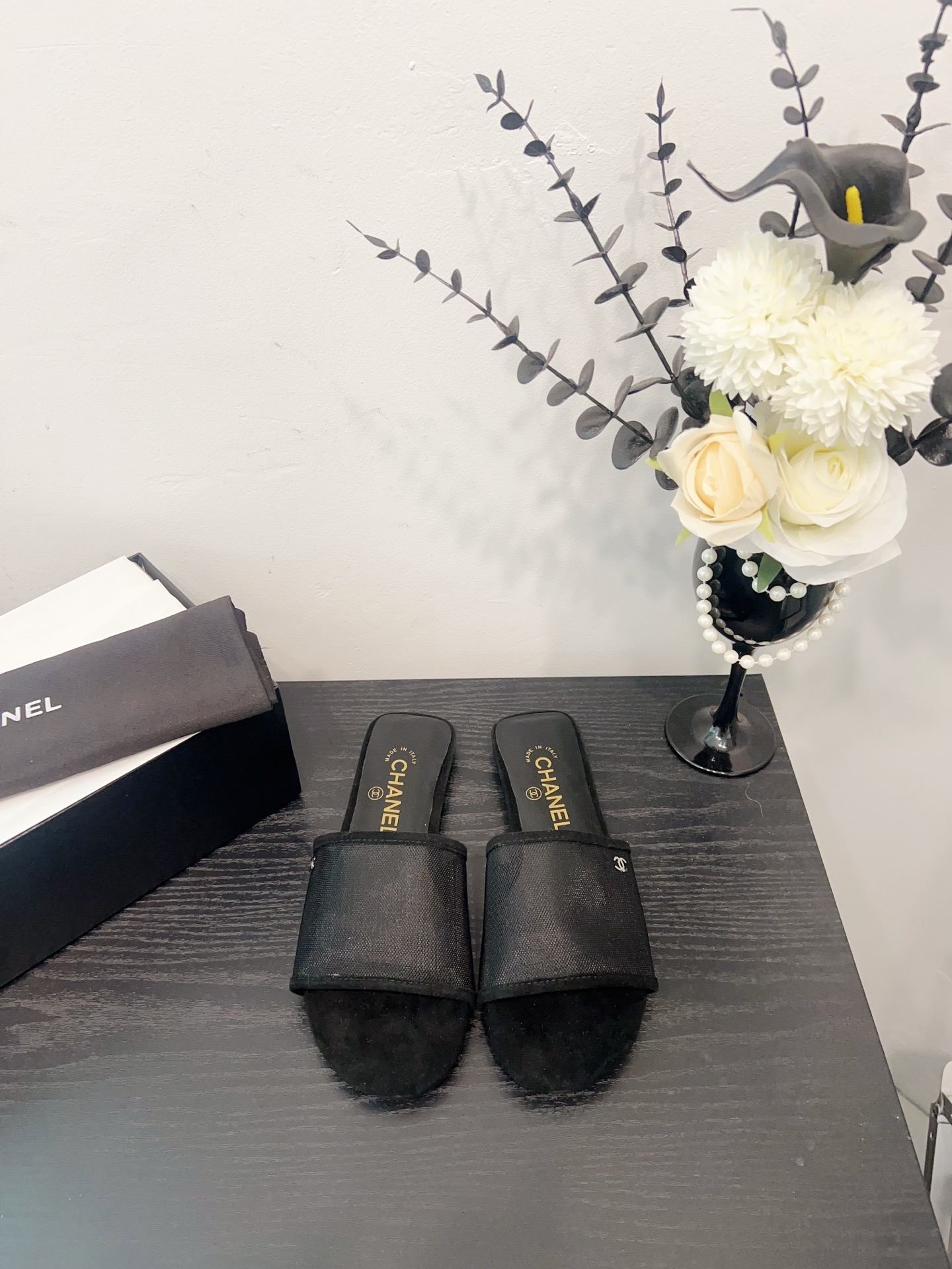 NO:251144,Black net, slippers, slippers19860909黑网,拖鞋,slippers,Women's Shoes