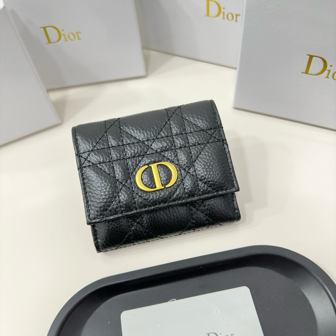 2024 AAA Replica Italia 1st Copy
 Dior Portafoglio Beige Nero Blu Pelle bovina