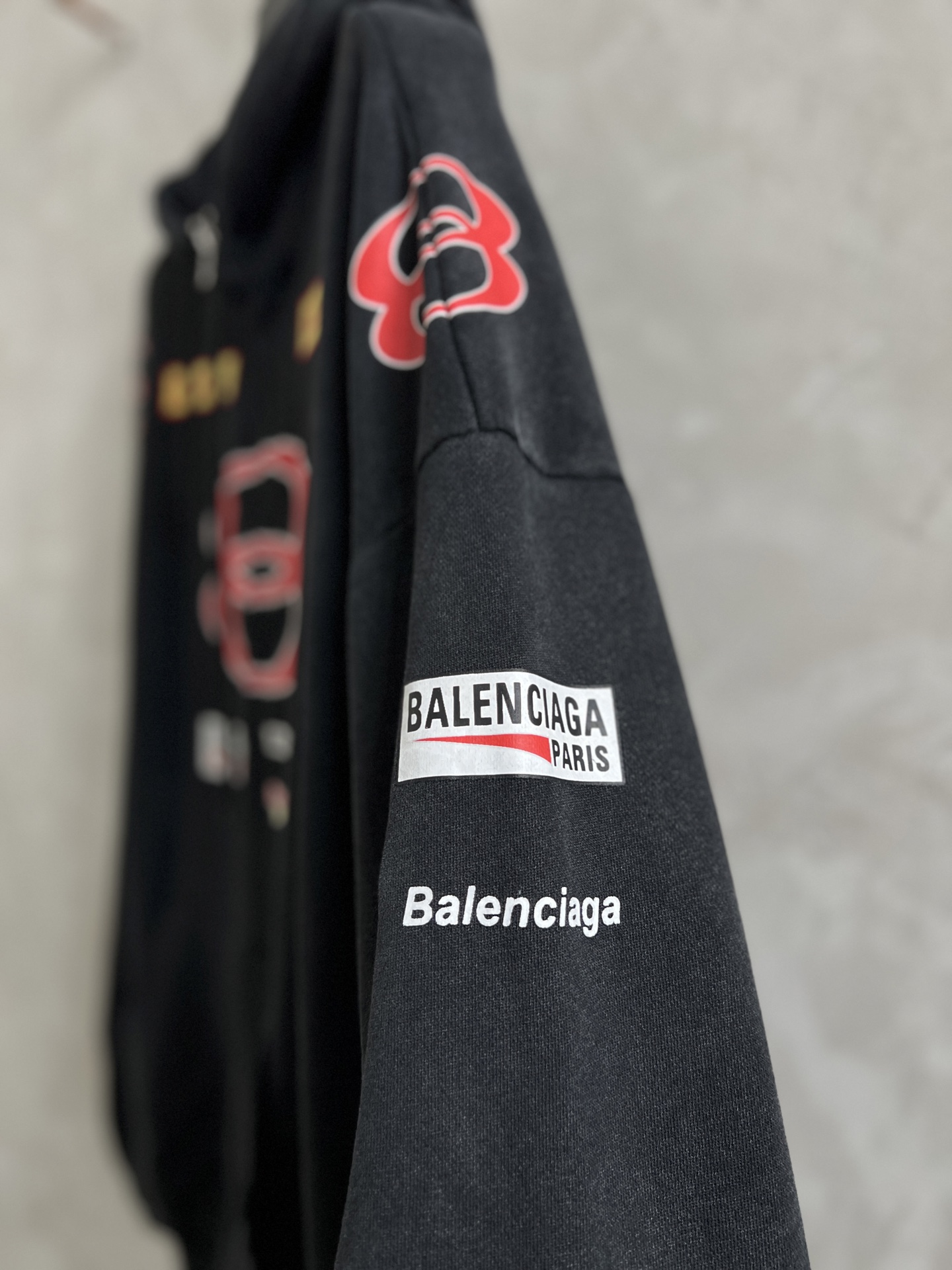  

Balenciaga新款巴黎世家BLCG 2025ss 印花字母双环早春新款经典双环印花磨洗水运动