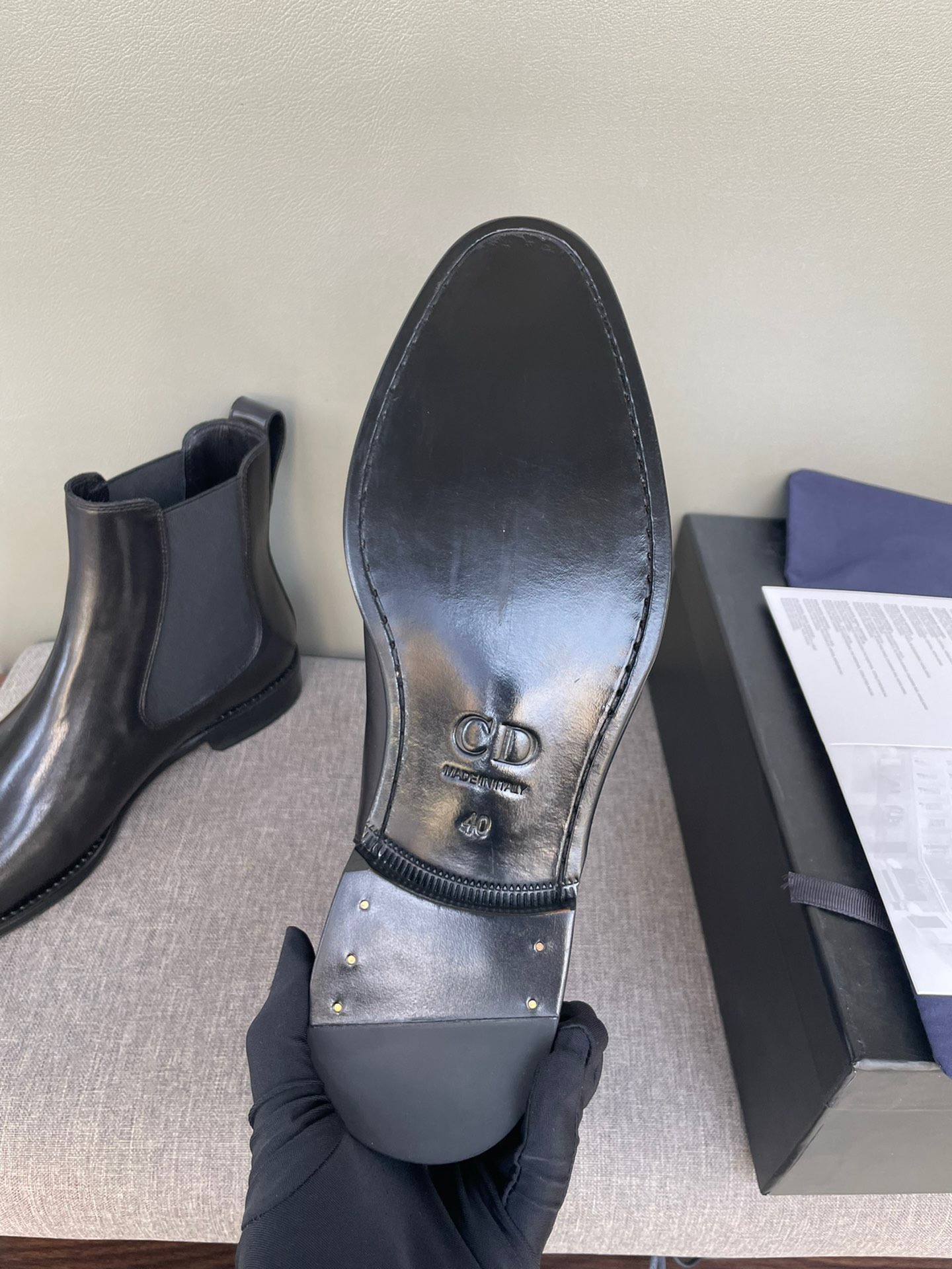 Dior Haute Couture Classic Luxury Leather Shoe Loafer Shoes Ref 8