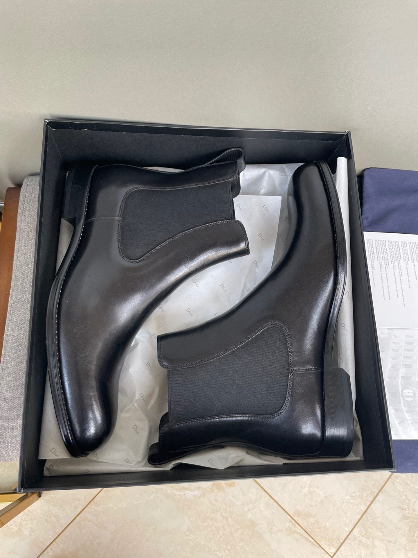 Dior Haute Couture Classic Luxury Leather Shoe Loafer Shoes Ref 9
