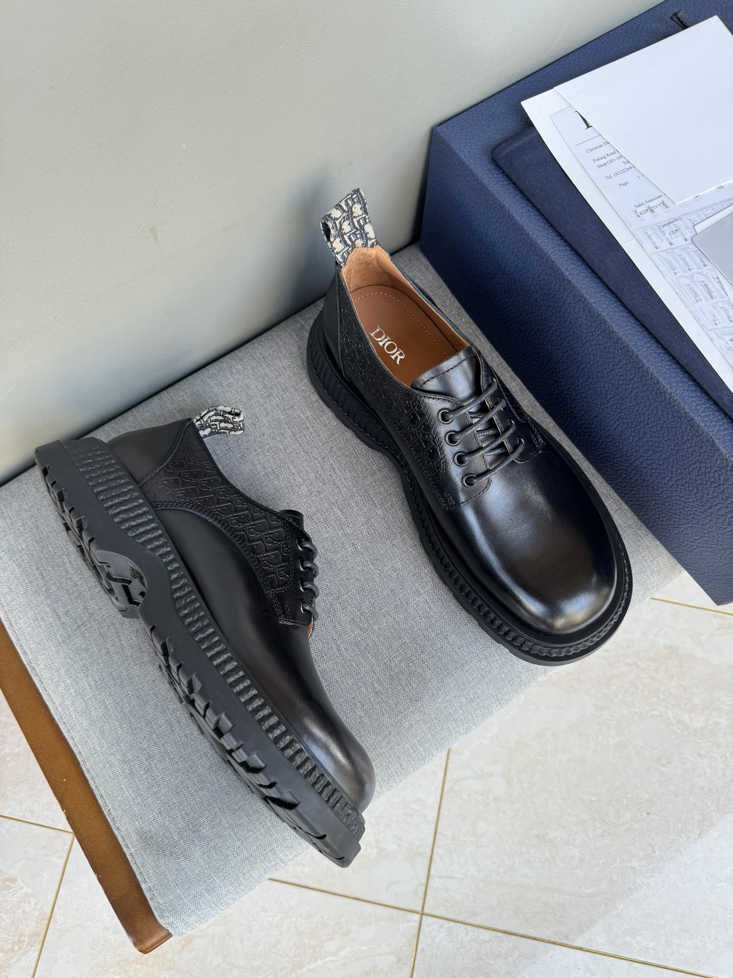 Dior Men's Leather Casual Dress Shoes, Lace-up, Anti-odor, Original Quality 3 i1711088817 6981 2