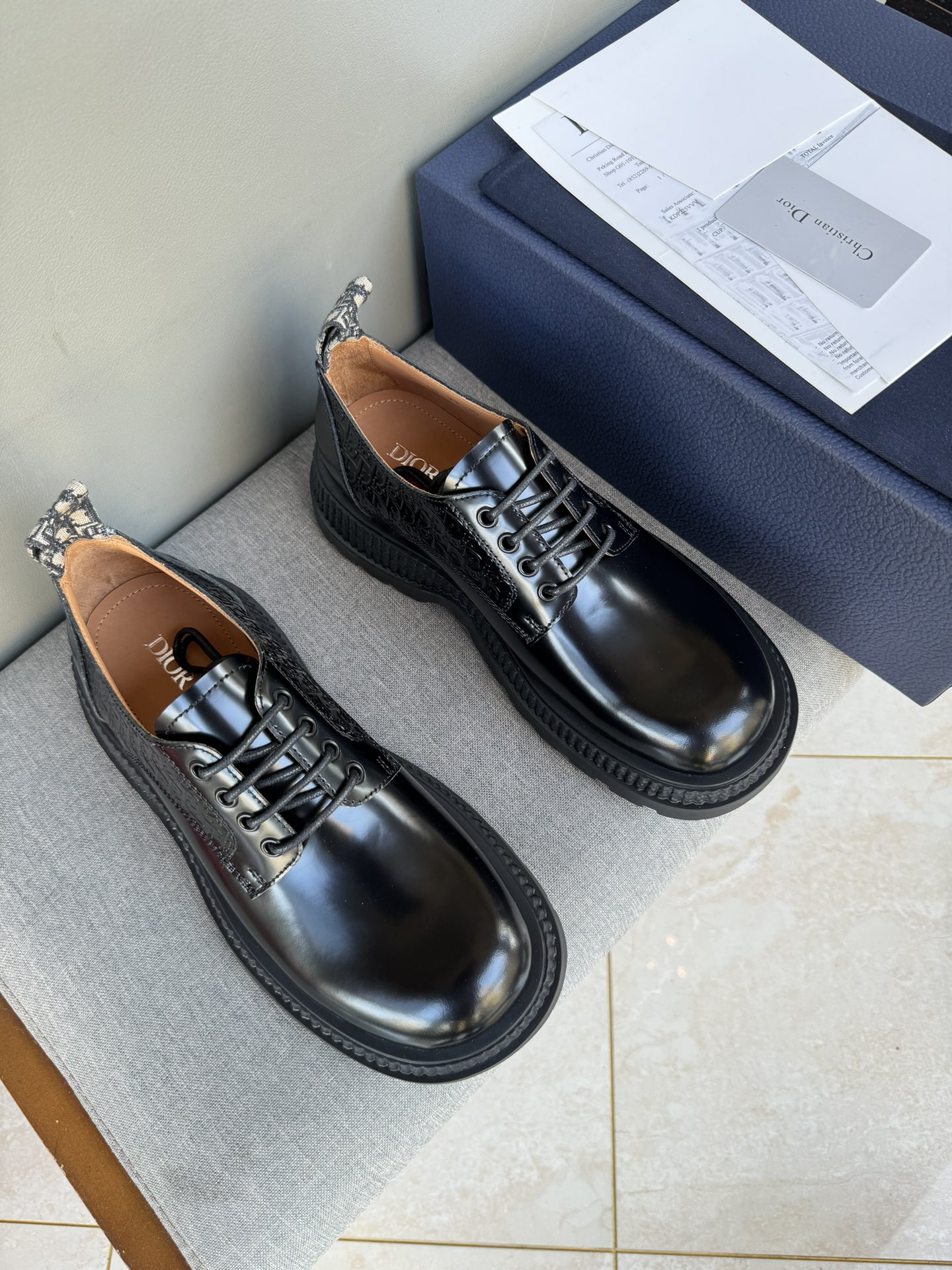 Dior Men's Leather Lace-Up Dress Shoes, Black, Sizes 39-44 1 Dior Men's Leather Lace-Up Dress Shoes, Black, Sizes 39-44