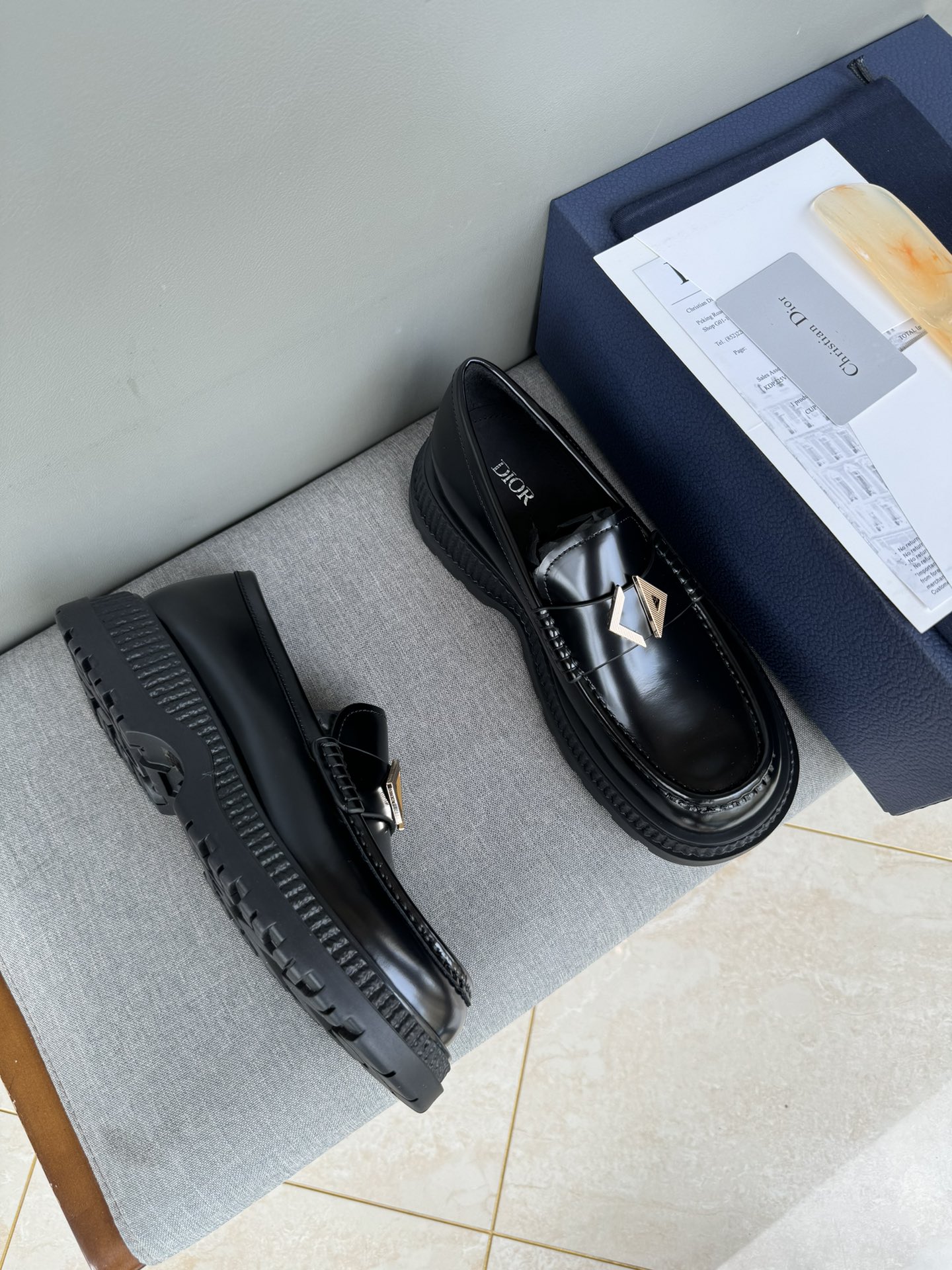 Dior Men's Casual Leather Loafers | Hand-stitched, Rubber Sole | Sizes 39-44 3 i1711089013 258 0