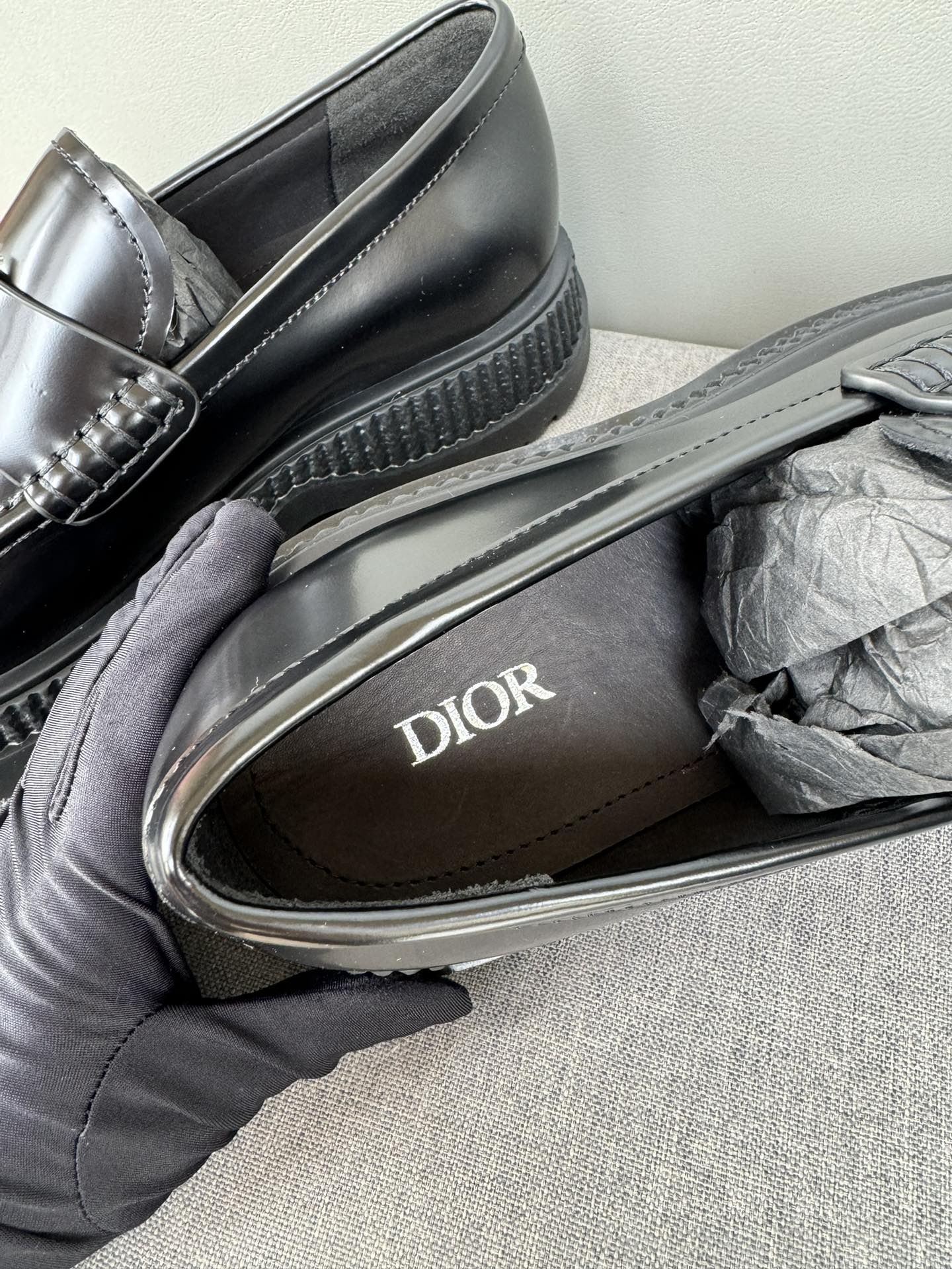 Dior Men's Casual Leather Loafers | Hand-stitched, Rubber Sole | Sizes 39-44 6 i1711089013 652 3