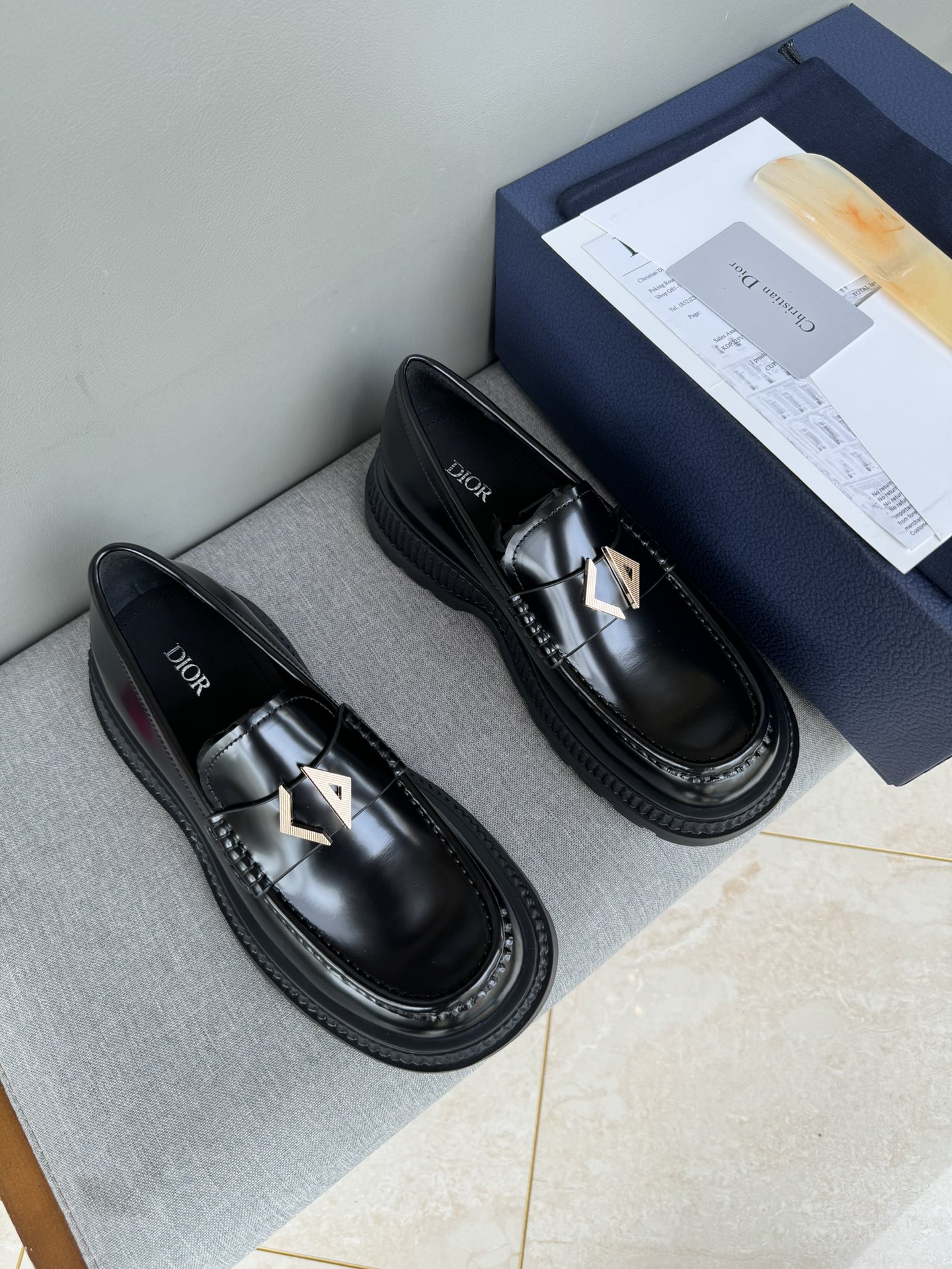 Dior Men's Casual Leather Loafers | Hand-stitched, Rubber Sole | Sizes 39-44 2 i1711089014 1940 8