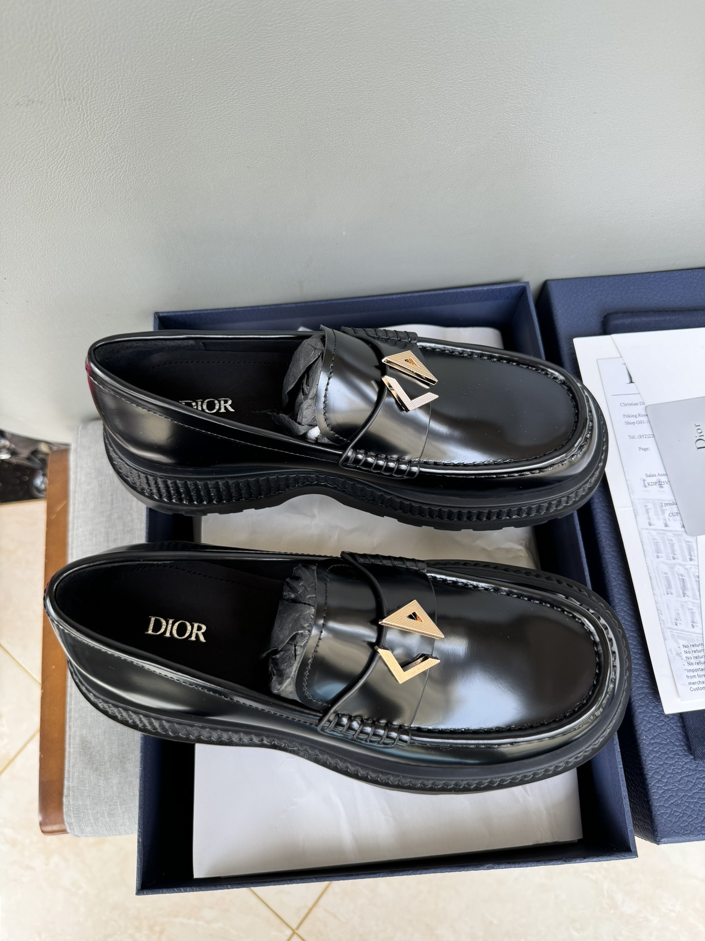 Dior Men's Casual Leather Loafers | Hand-stitched, Rubber Sole | Sizes 39-44 8 i1711089014 3990 6