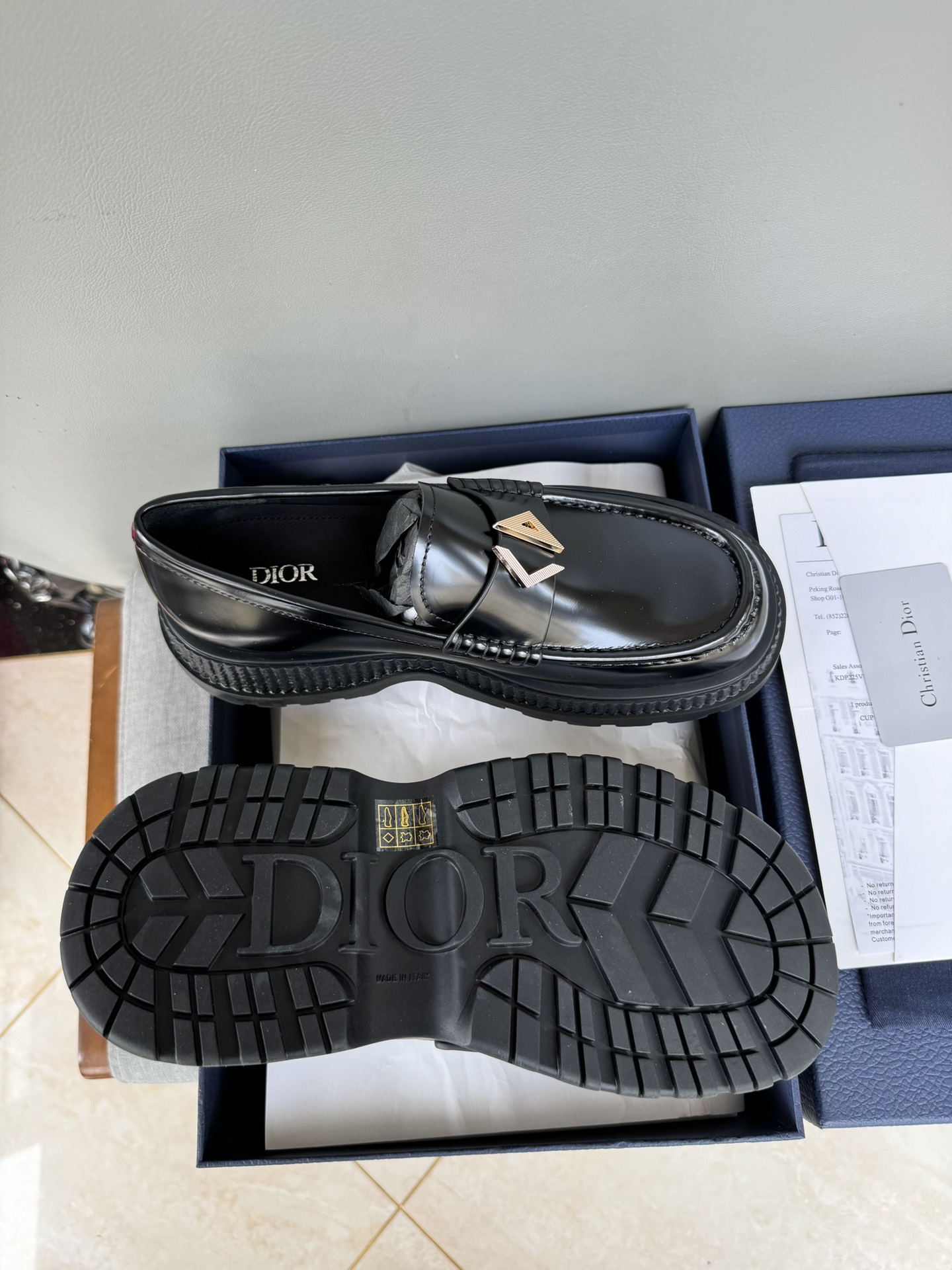 Dior Men's Casual Leather Loafers | Hand-stitched, Rubber Sole | Sizes 39-44 10 i1711089014 6070 4